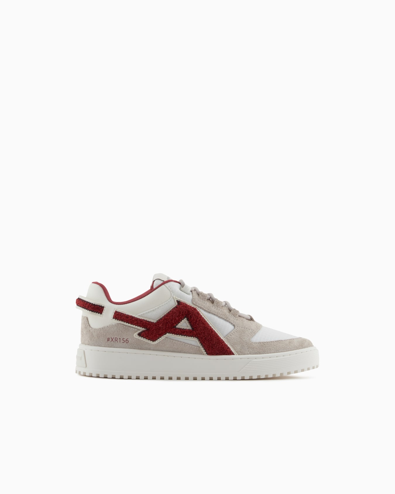 Nylon and suede sneakers with a contrasting oversized logo Slide 0