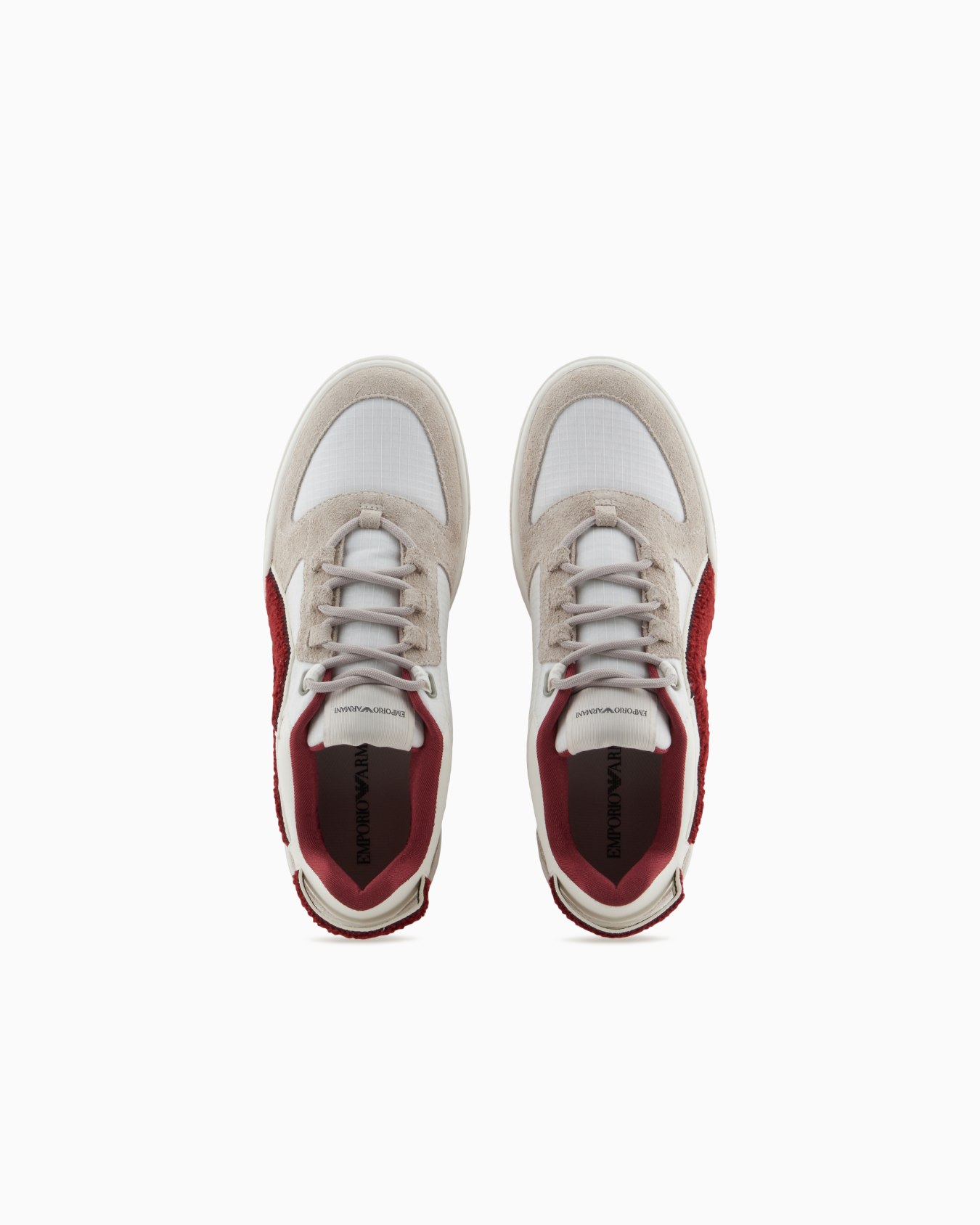 Nylon and suede sneakers with a contrasting oversized logo Slide 2