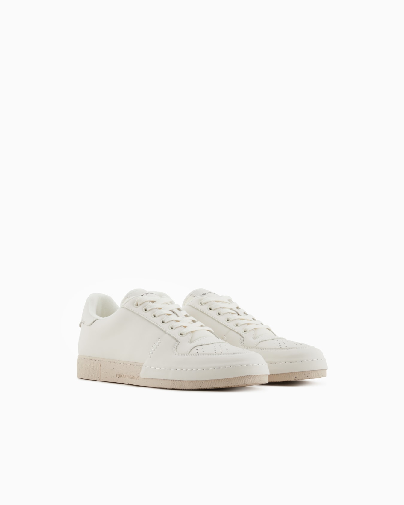 Smooth leather sneakers Slide 1
