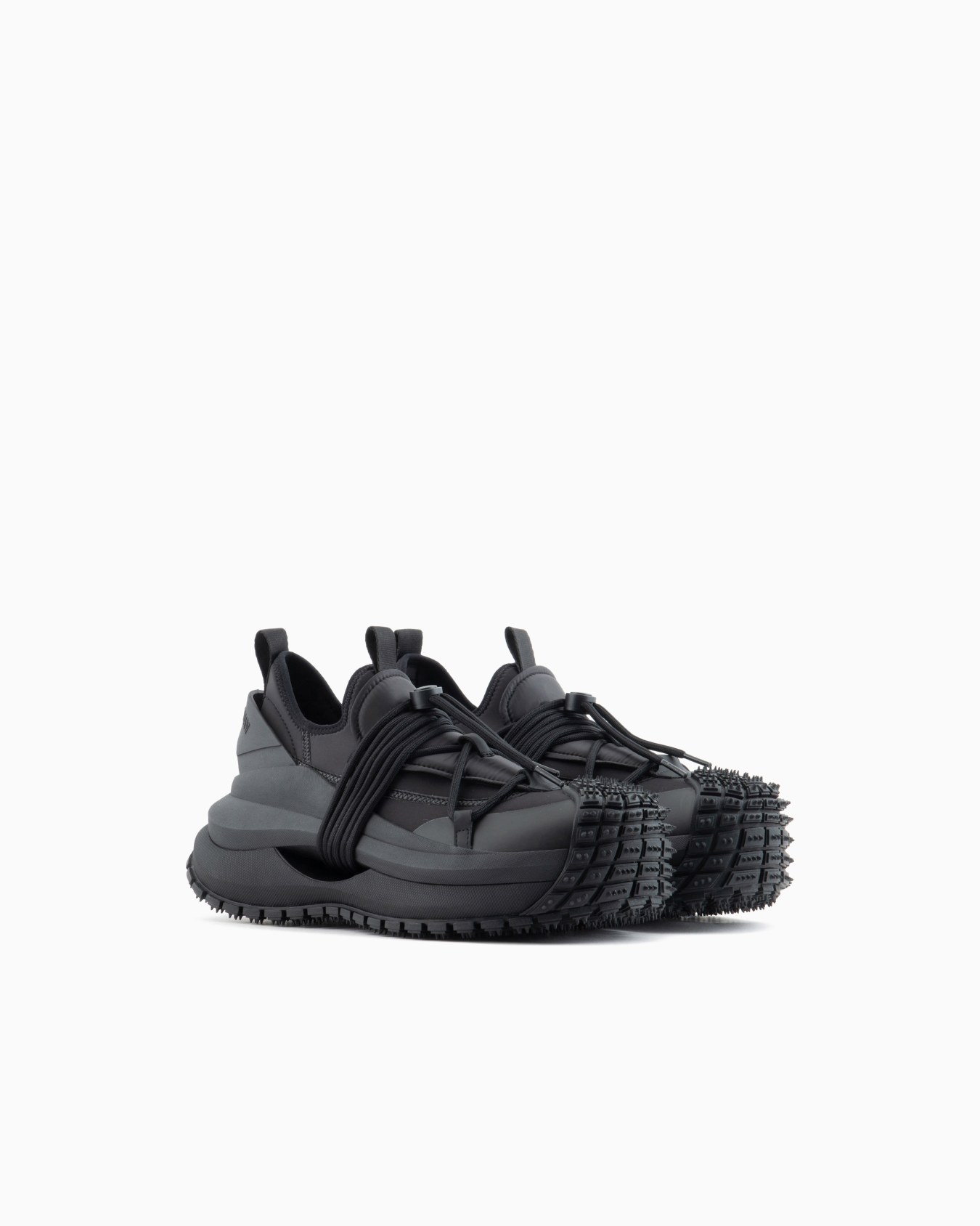 Nylon sneakers with scuba details and drawstring Slide 1