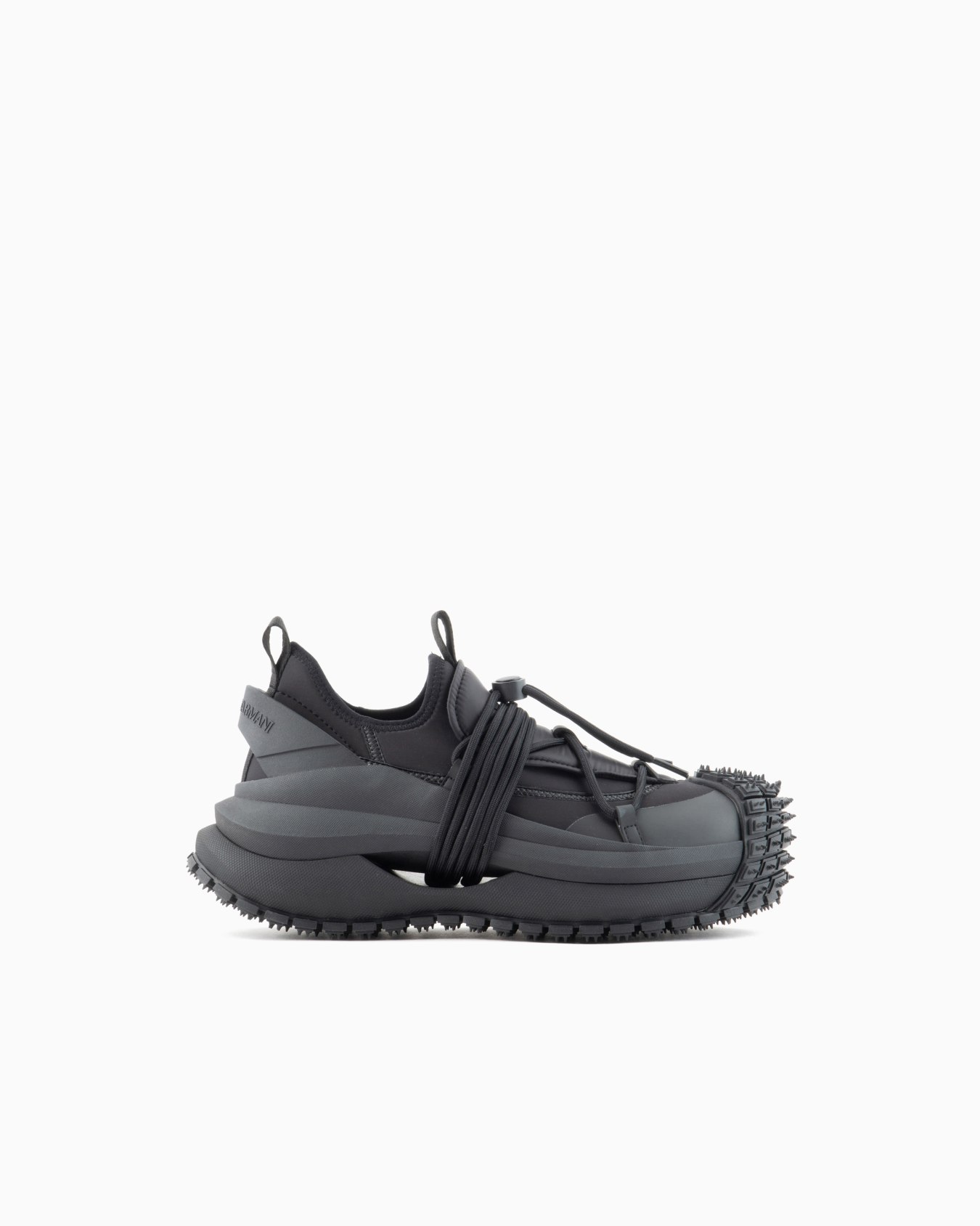 Nylon sneakers with scuba details and drawstring Slide 0