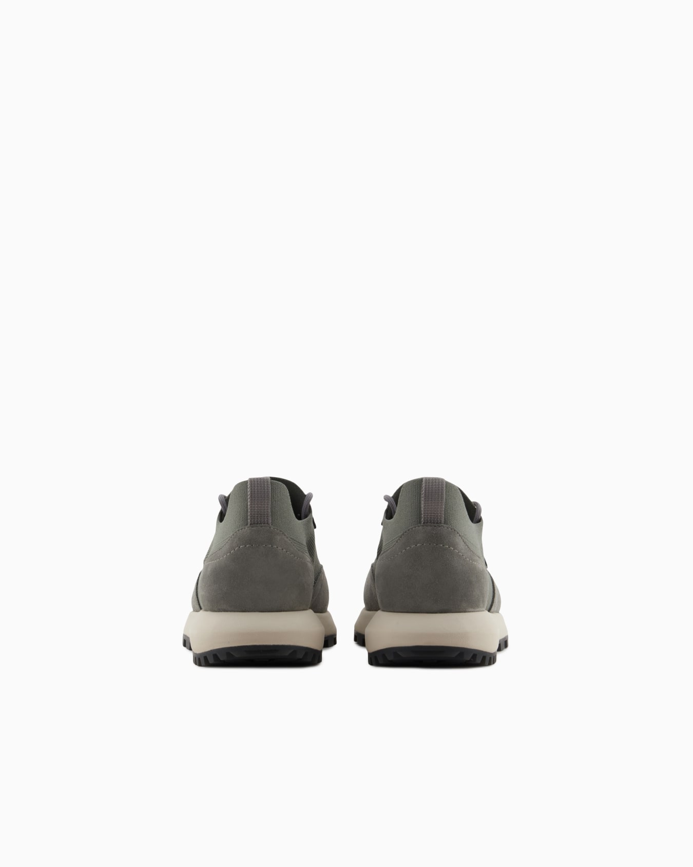 Knit sneakers with suede details Slide 3