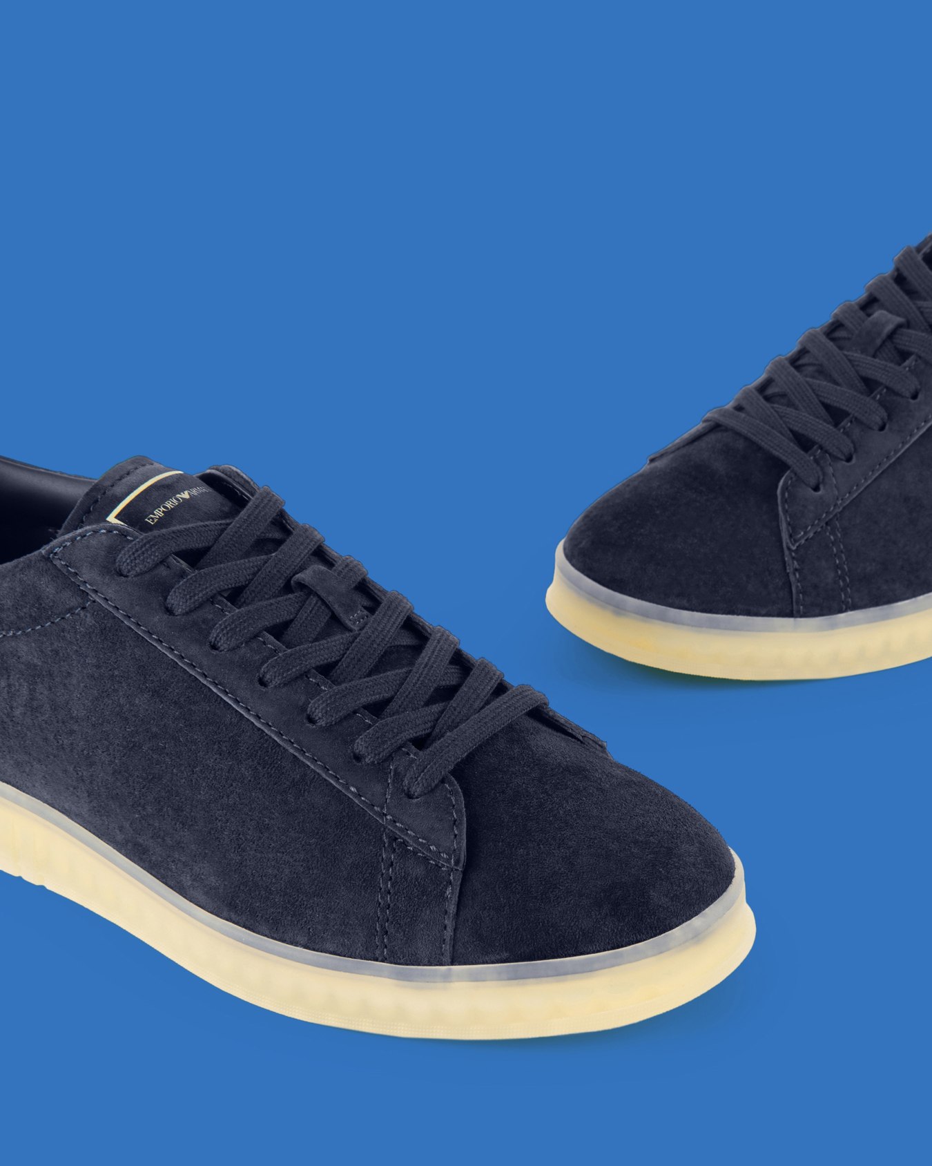 ASV Black Blue capsule collection suede sneakers Slide 4