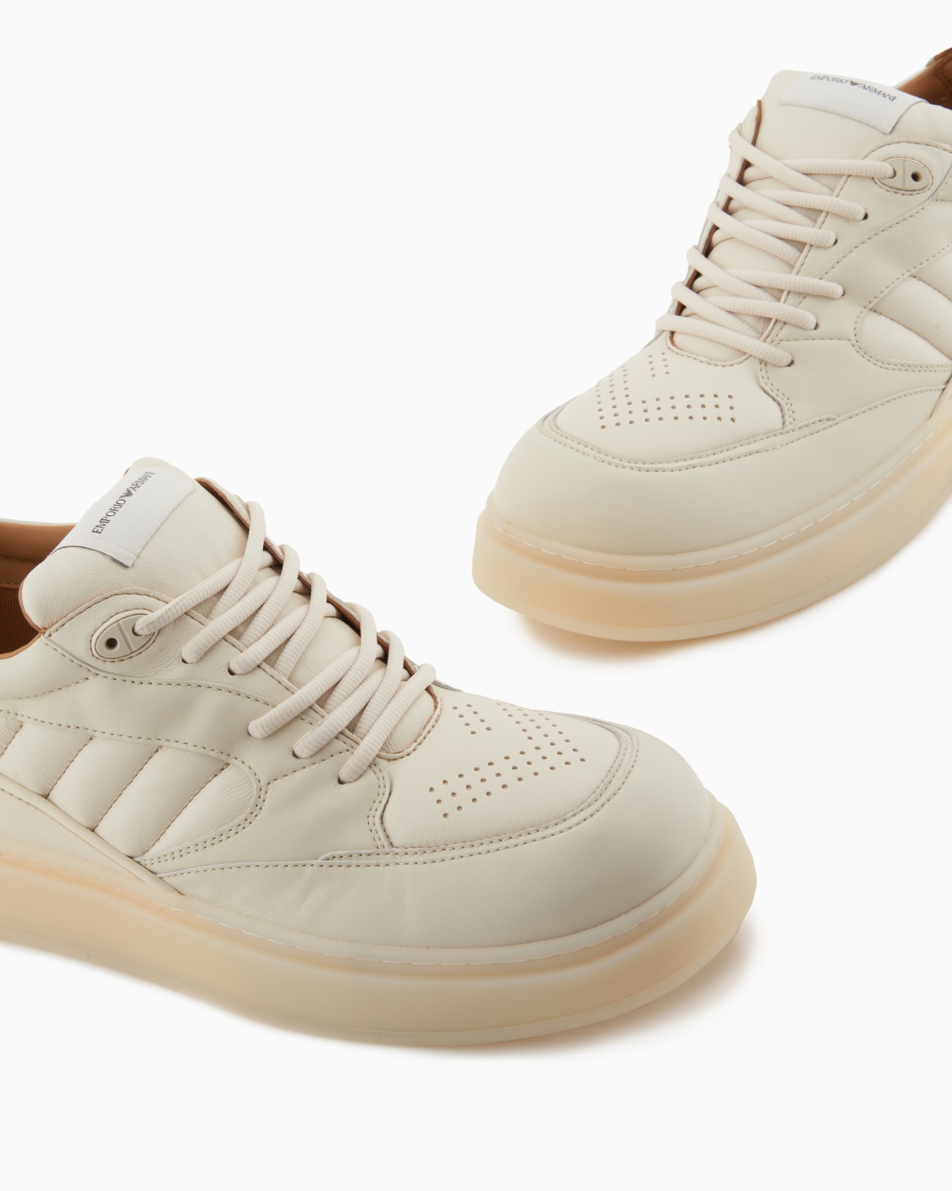 Sneakers with padded nappa-leather details Slide 4