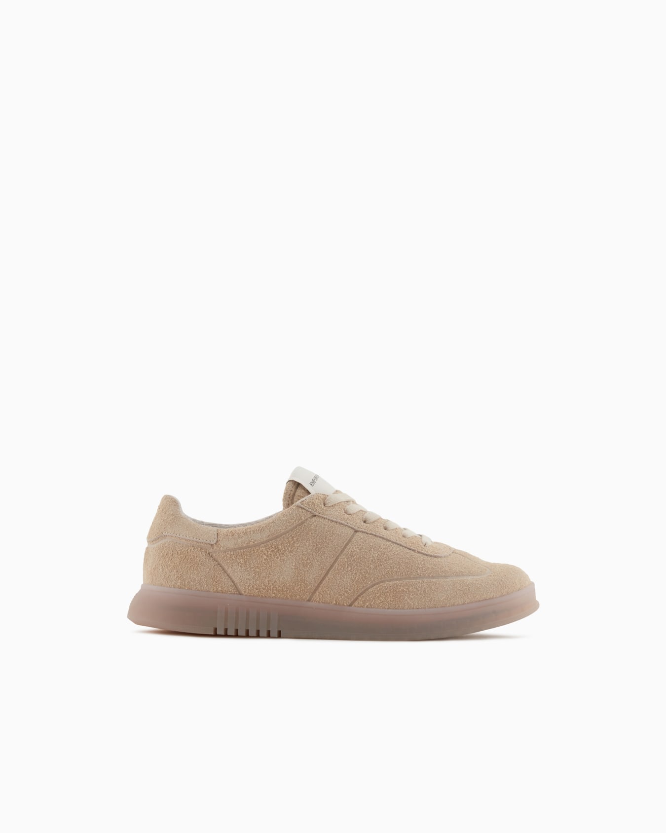 Suede sneakers with semi-transparent sole Slide 0