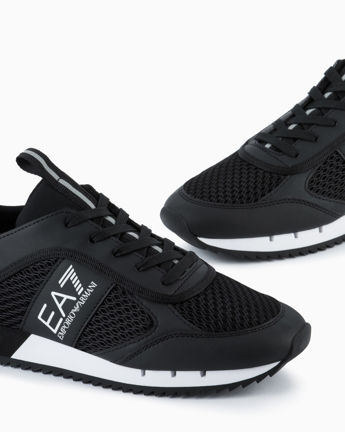 Black and White Carbon Sneakers Slide 3