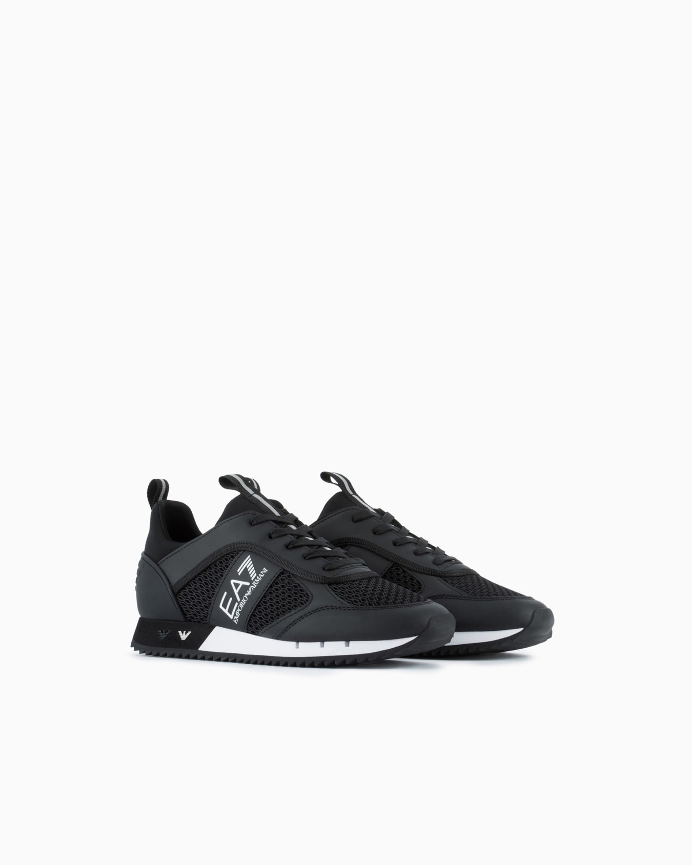 Black and White Carbon Sneakers Slide 1