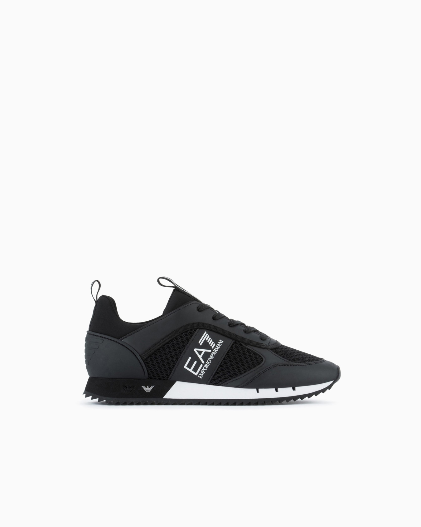 Black and White Carbon Sneakers Slide 0