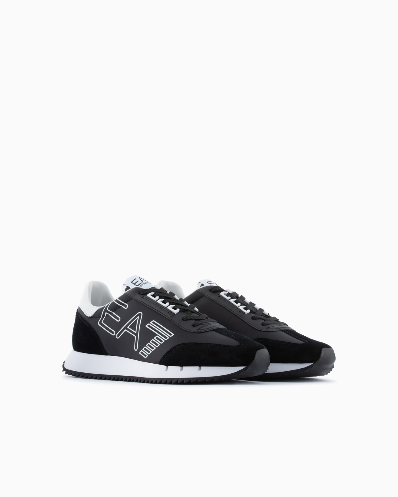 Black and White Vintage Sneakers Slide 1