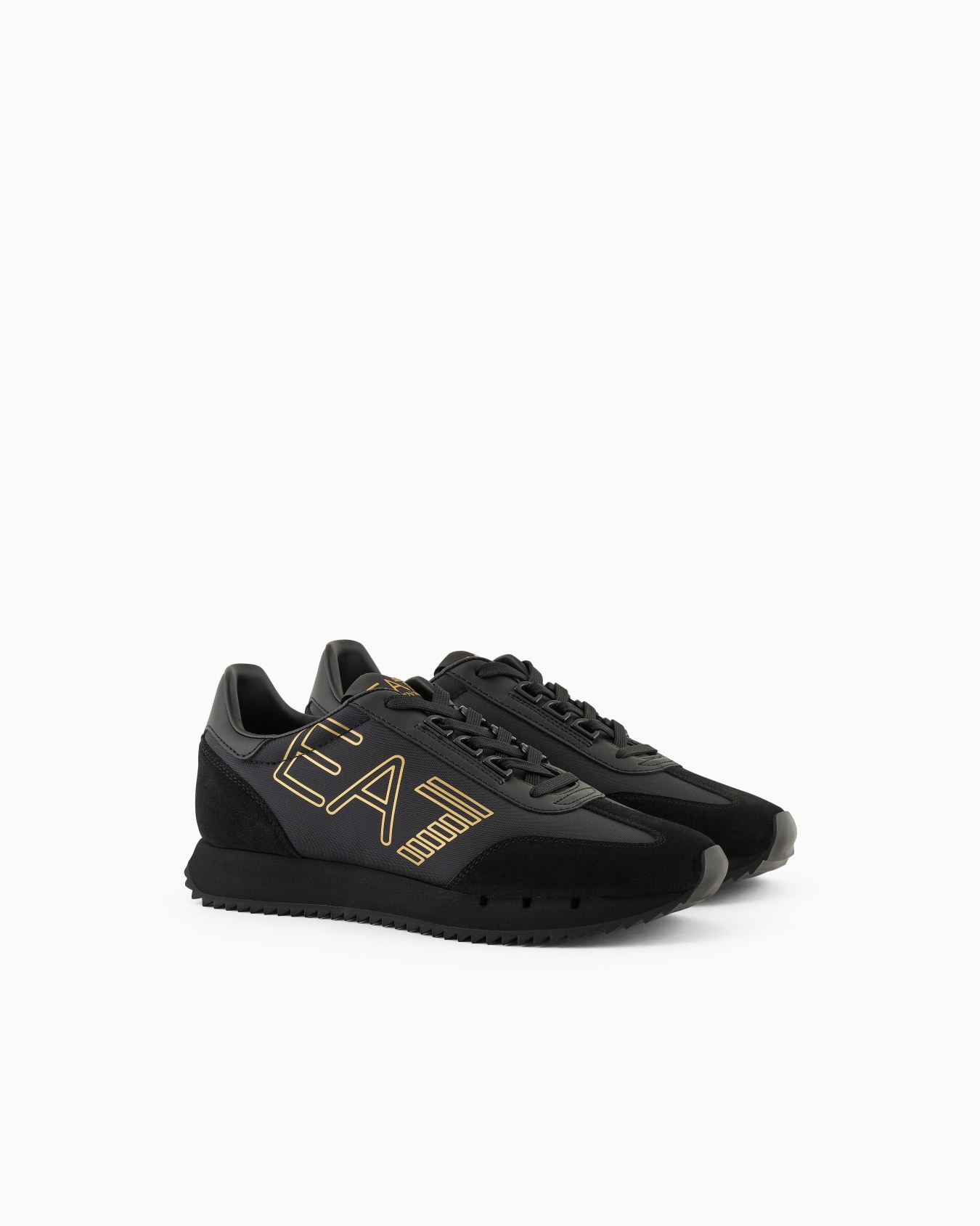 Black and White Vintage Sneakers Slide 1
