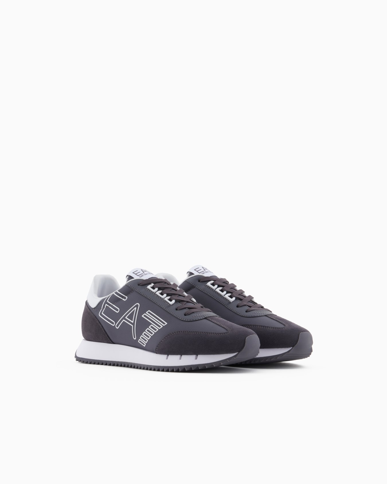 Black and White Vintage Sneakers Slide 1