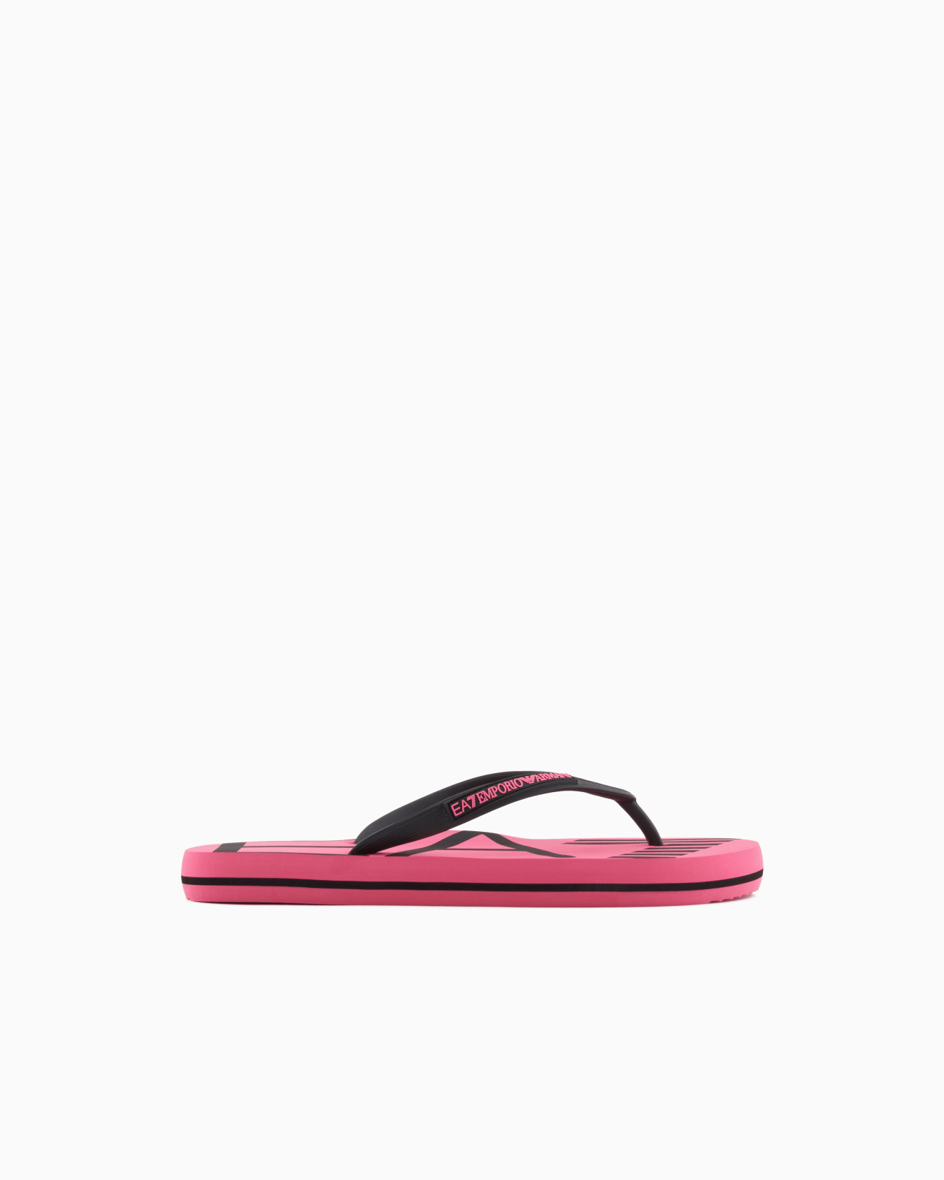 Rubber flip-flops with logo Slide 0