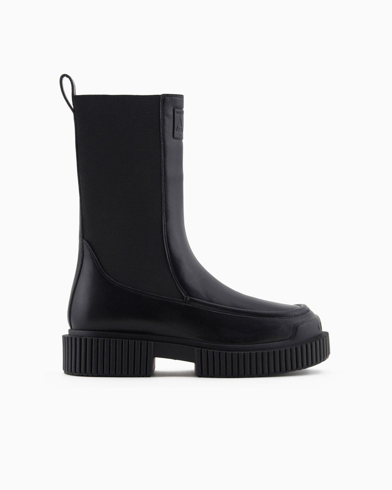 Botas militares con logo en relieve Diapositiva 0