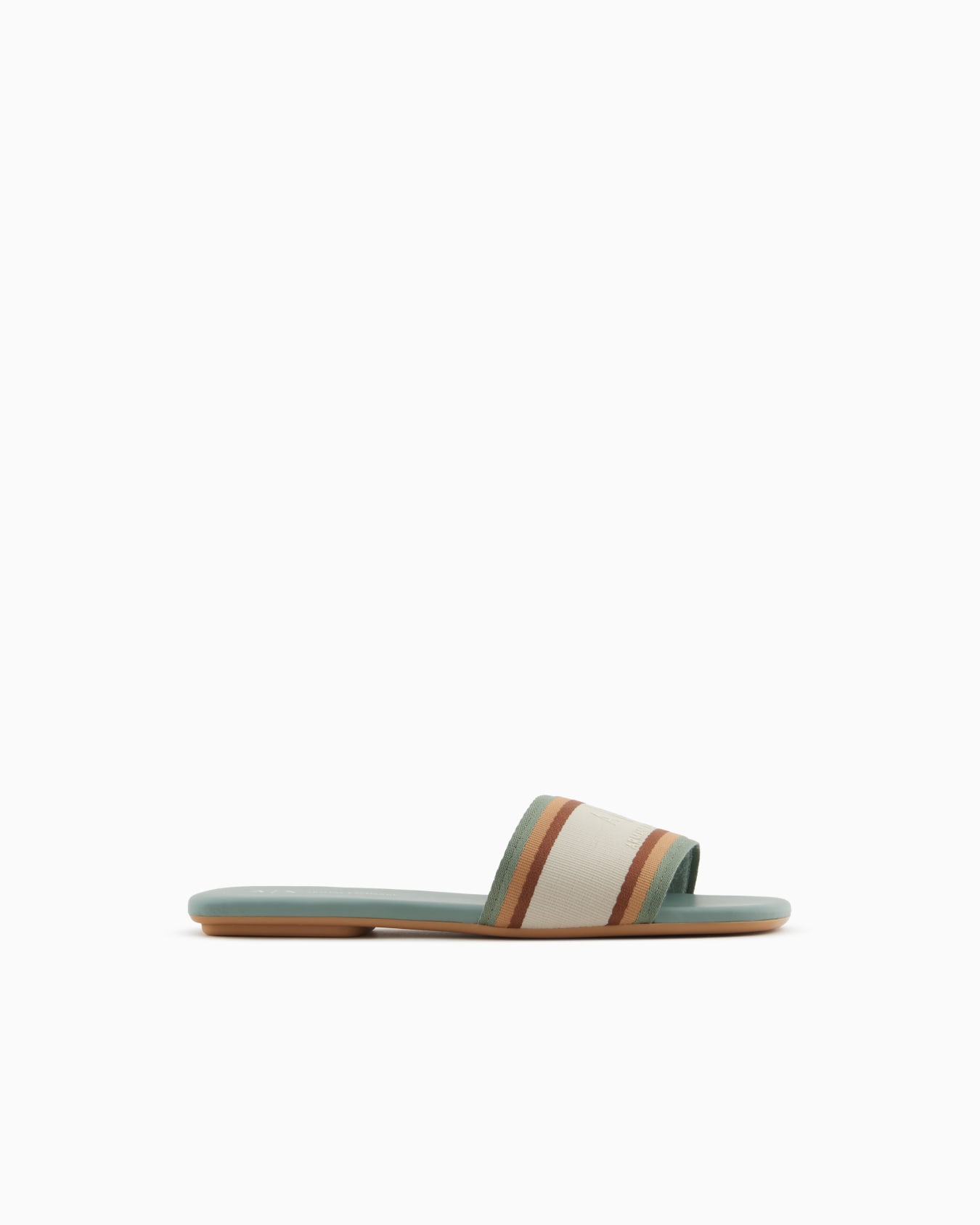 Slippers with contrasting band and logo Slide 0
