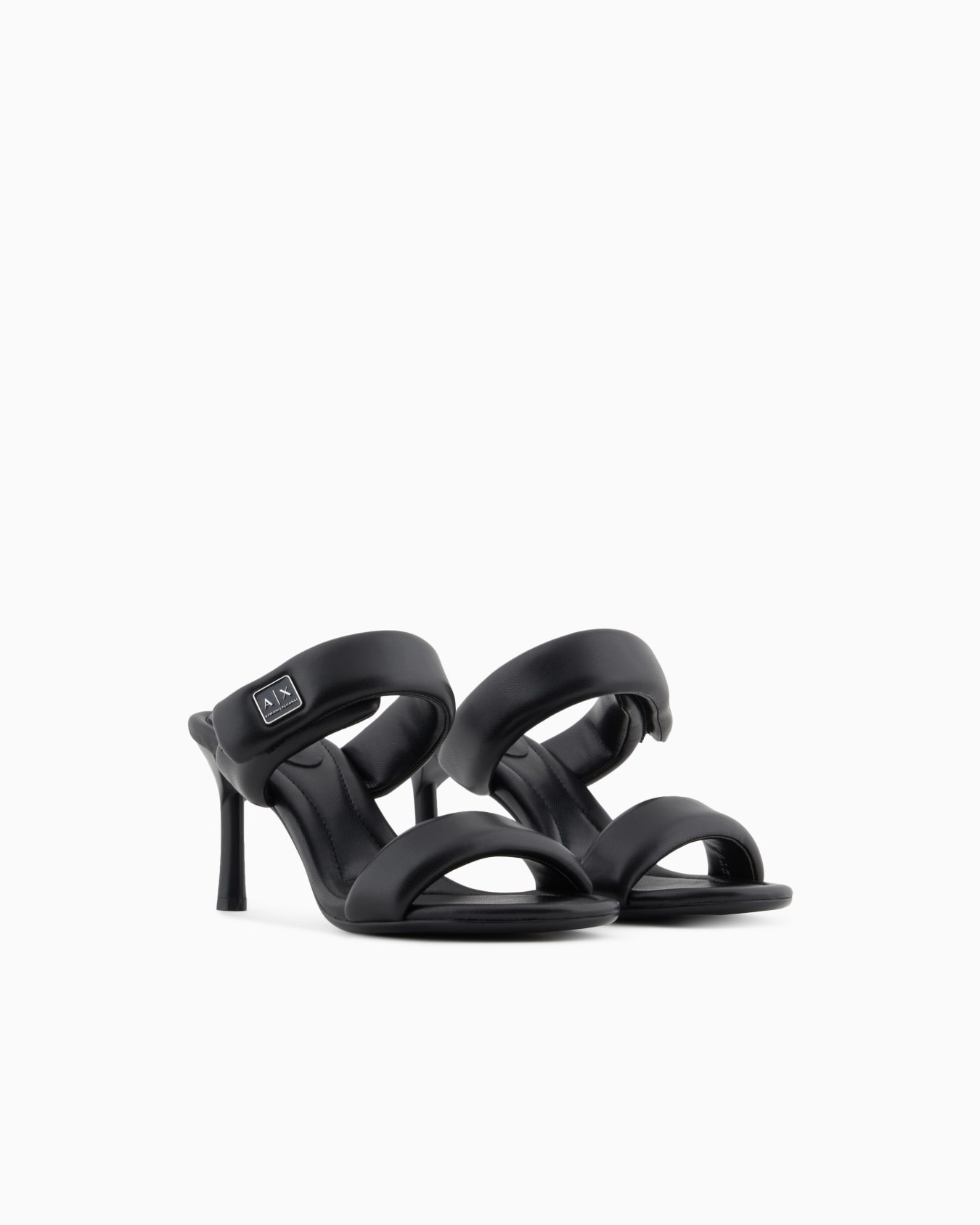 Heeled sandals with two straps Slide 1
