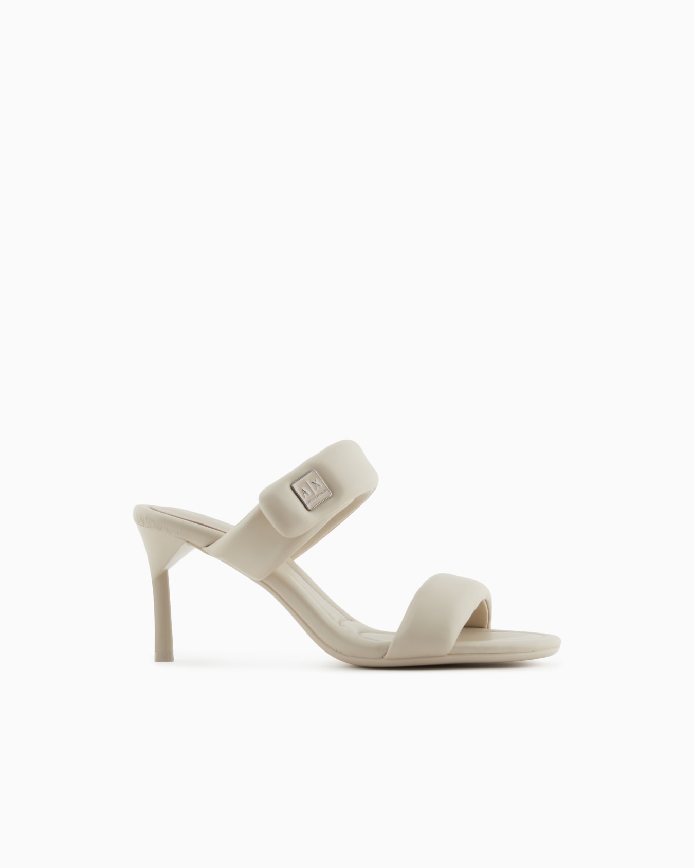 Heeled sandals with two straps Slide 0