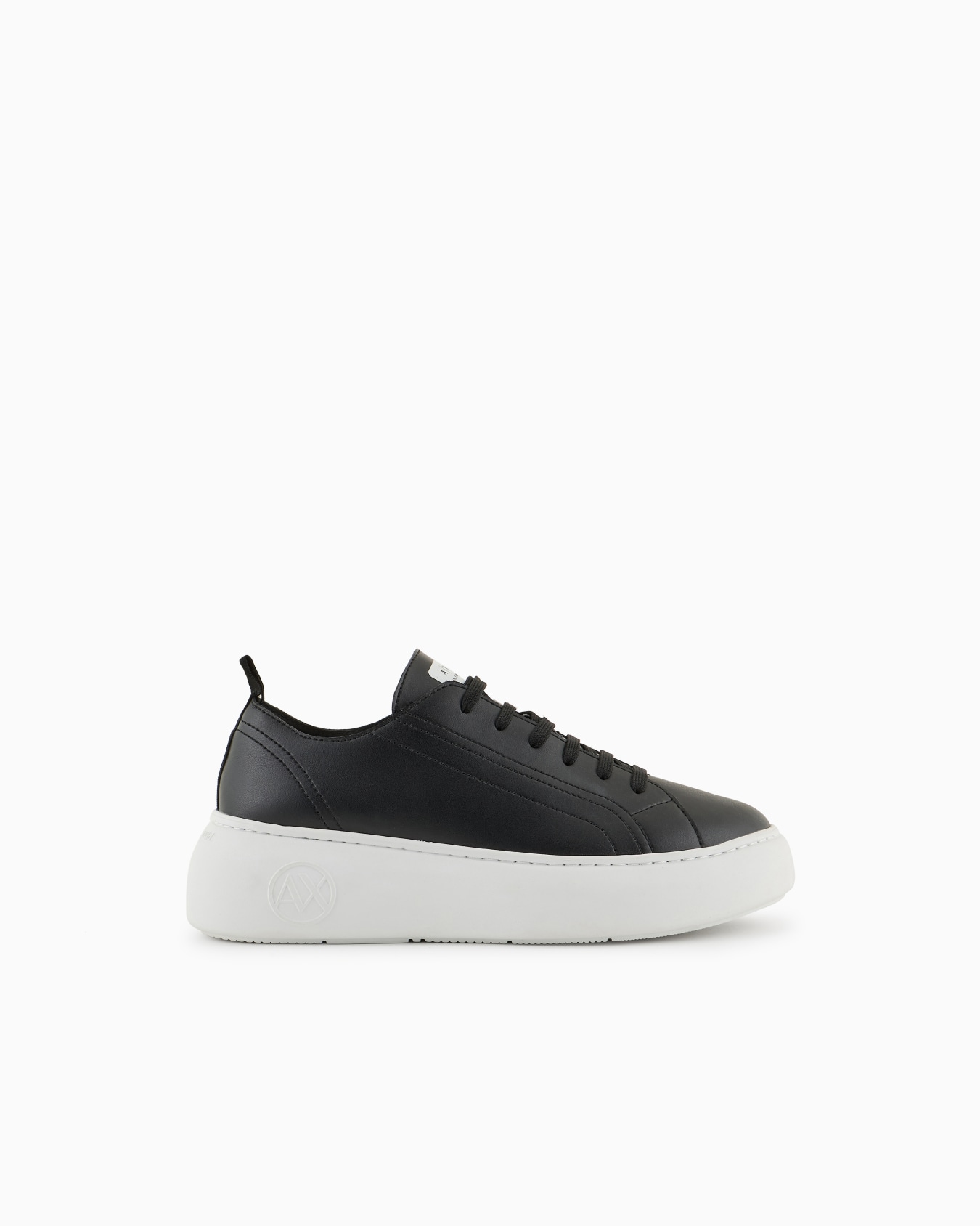 Chunky leather sneakers Slide 0