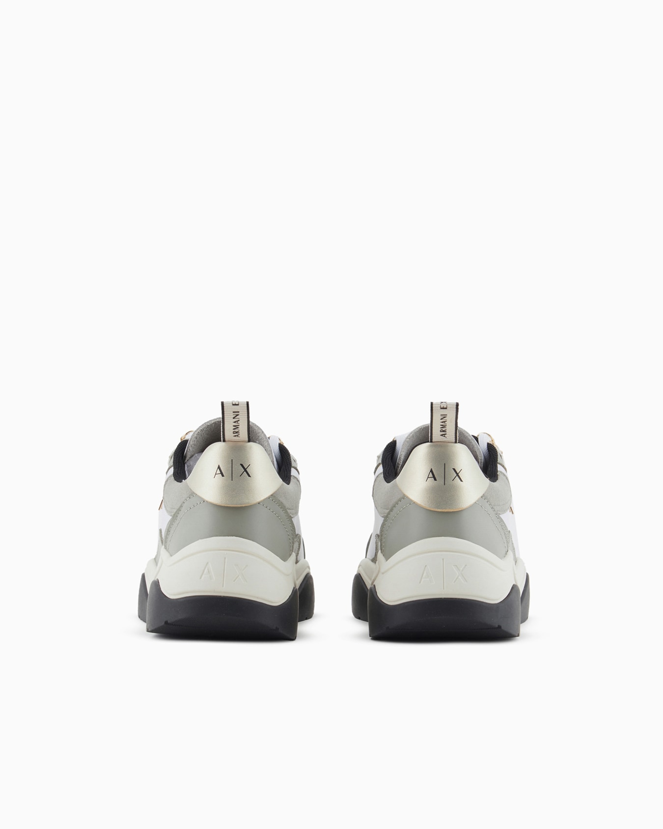 Leather sneakers with logo application Slide 3