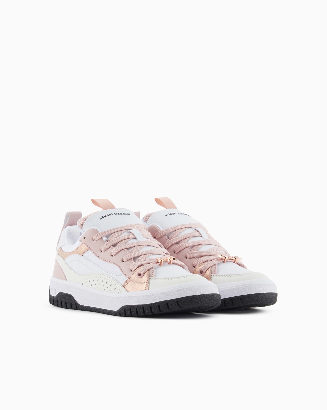 Sneakers with metal details and logo Slide 1