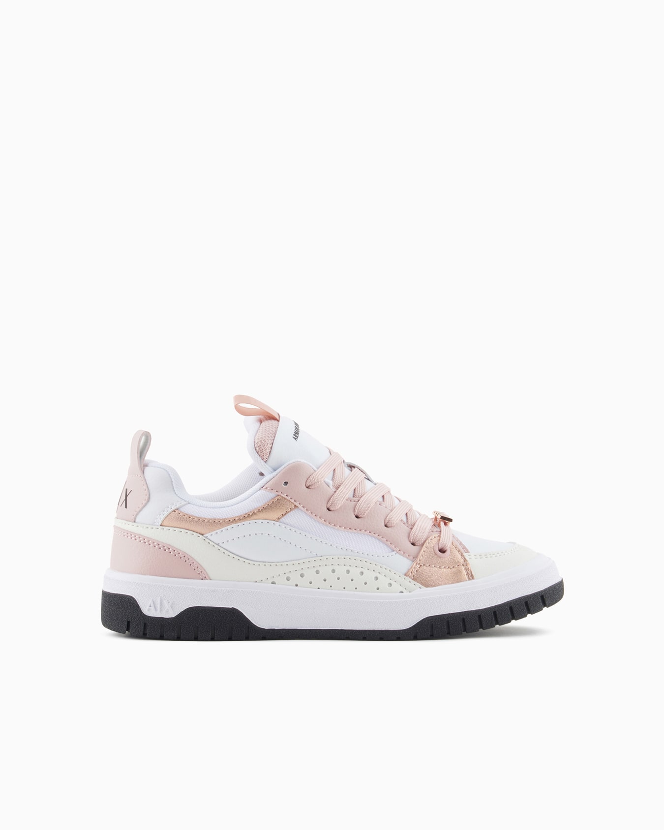 Sneakers with metal details and logo Slide 0