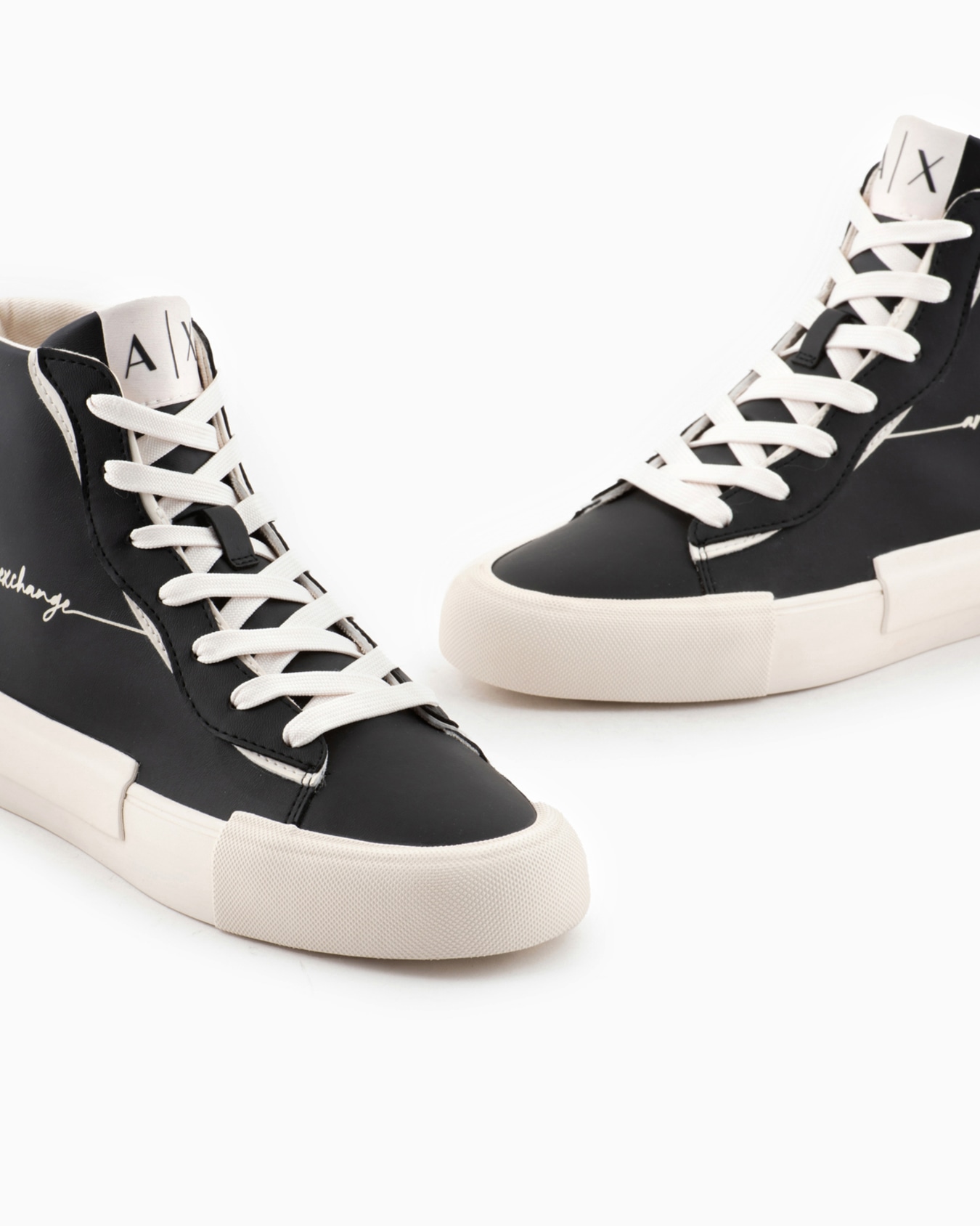 ラインロゴ ハイカットスニーカー スライドする 4