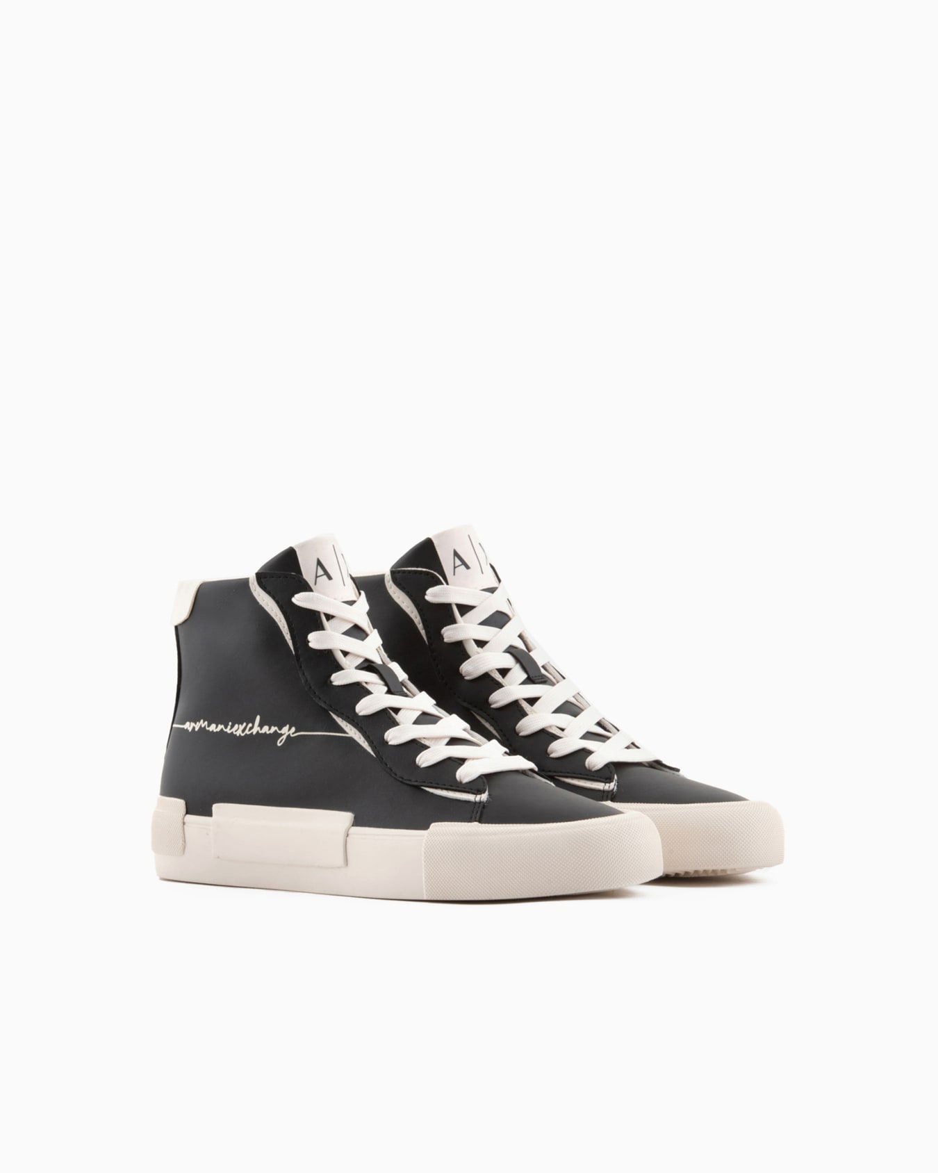 ラインロゴ ハイカットスニーカー スライドする 1