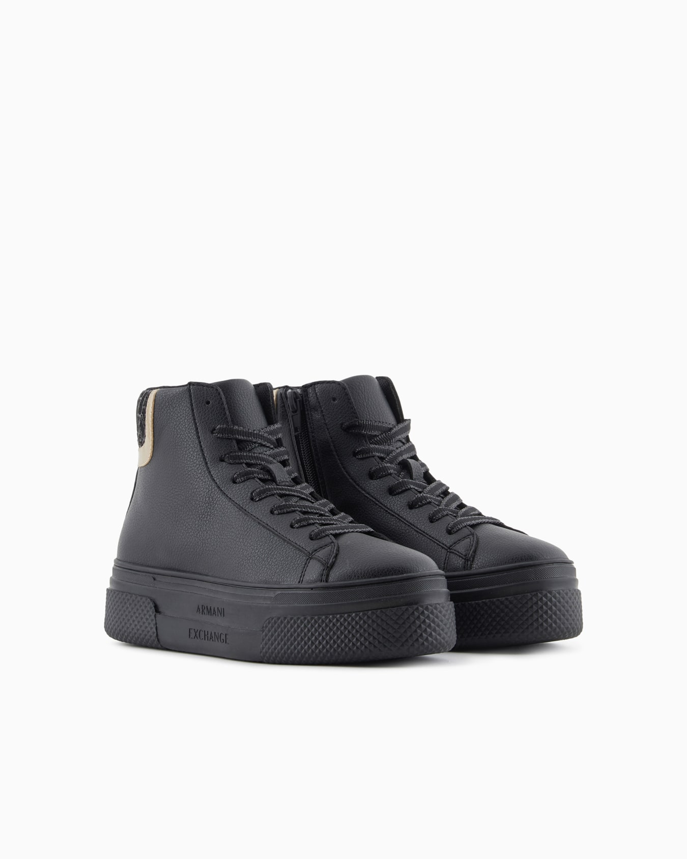 High-Top-Sneaker mit durchgehendem Logo-Einsatz Folie 1