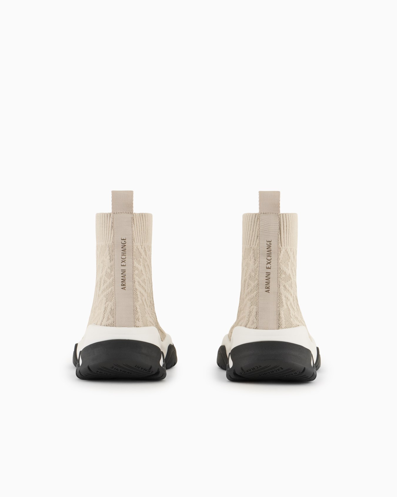 Socks sneakers in stretch fabric with allover logo Slide 3