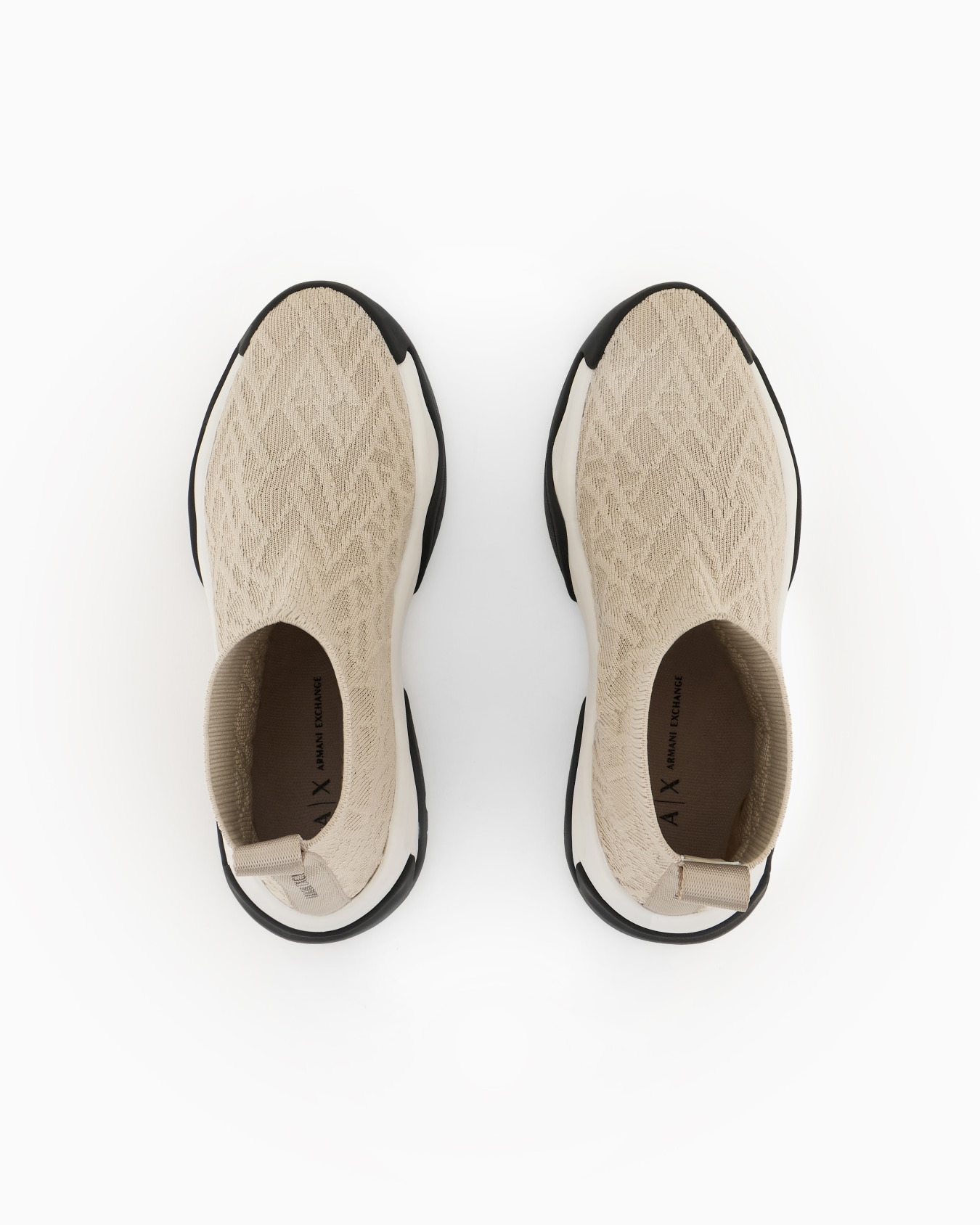 Socks sneakers in stretch fabric with allover logo Slide 2