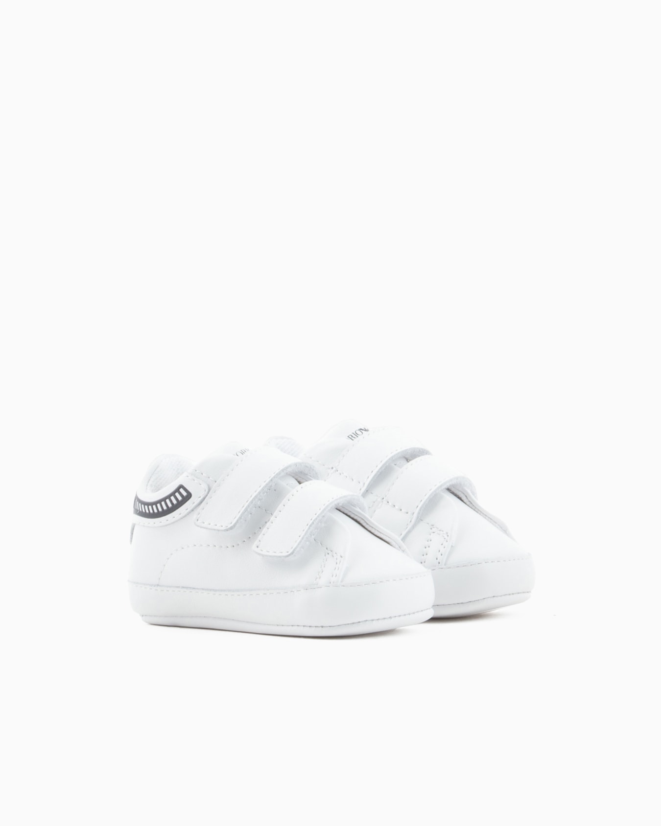 Nappa-leather sneakers with strap Slide 1