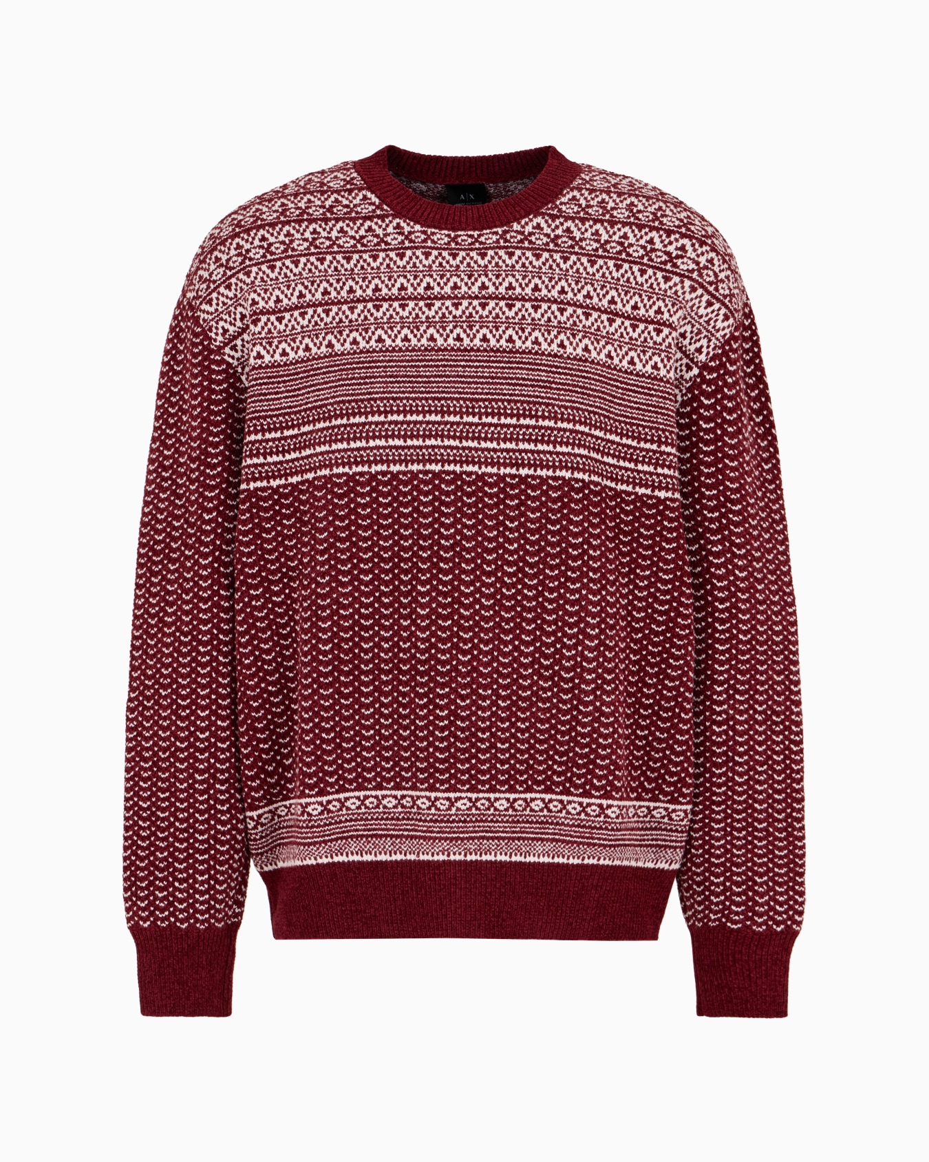 Pull à motif tricot bicolore Diapositive 0