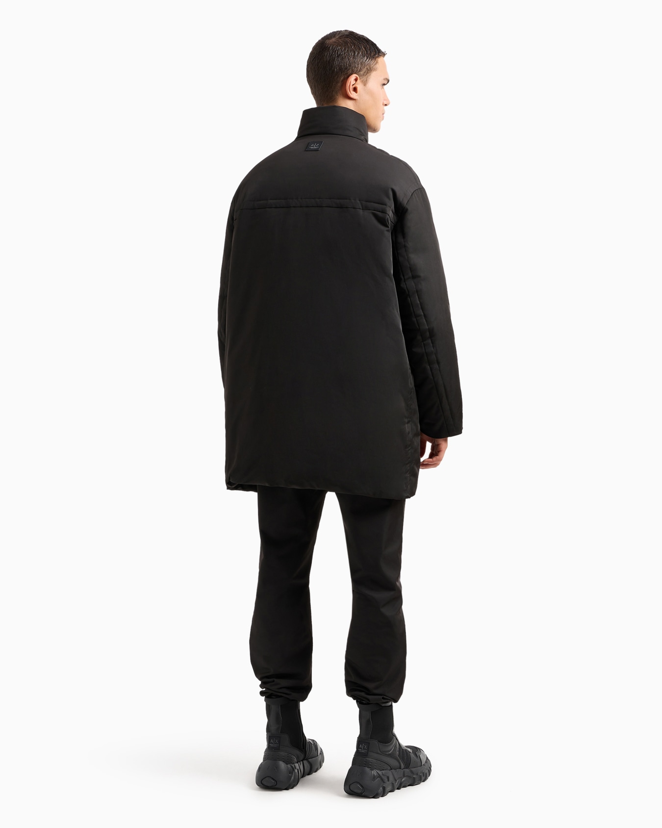 Full zip padded jacket in twill Slide 2