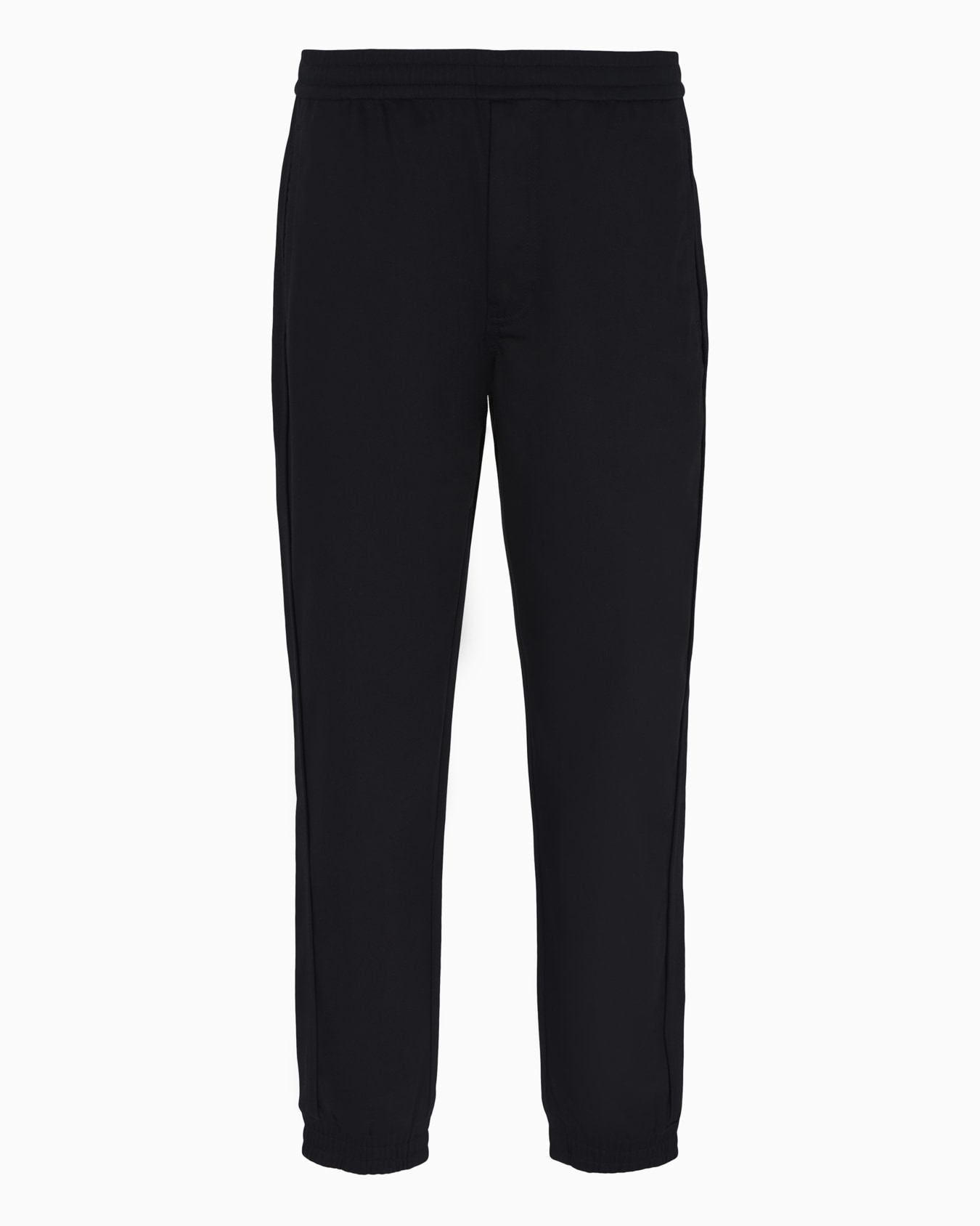 Satin fabric jogger pants with band Slide 0