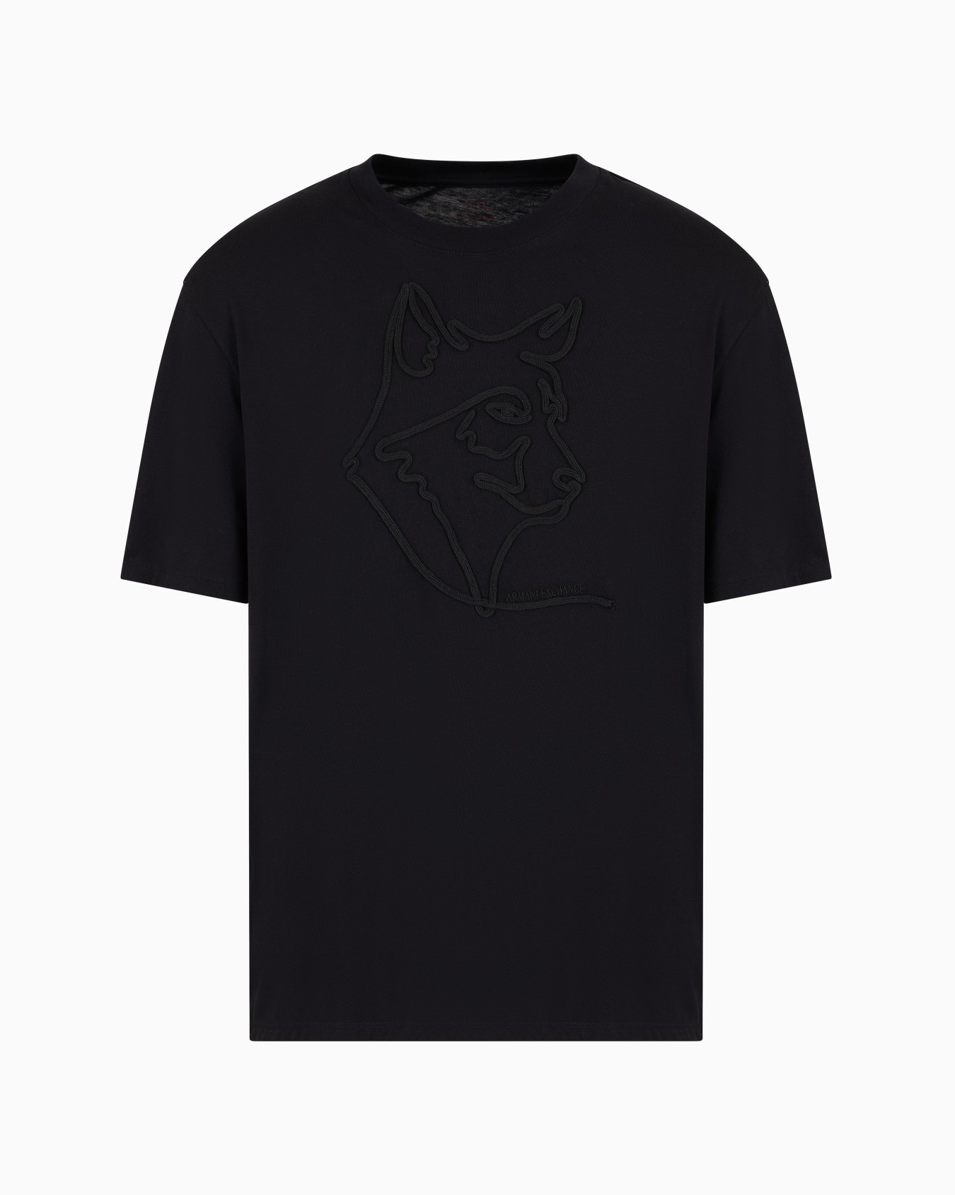 Camiseta regular fit con bordado tono sobre tono de algodón orgánico  Diapositiva 0