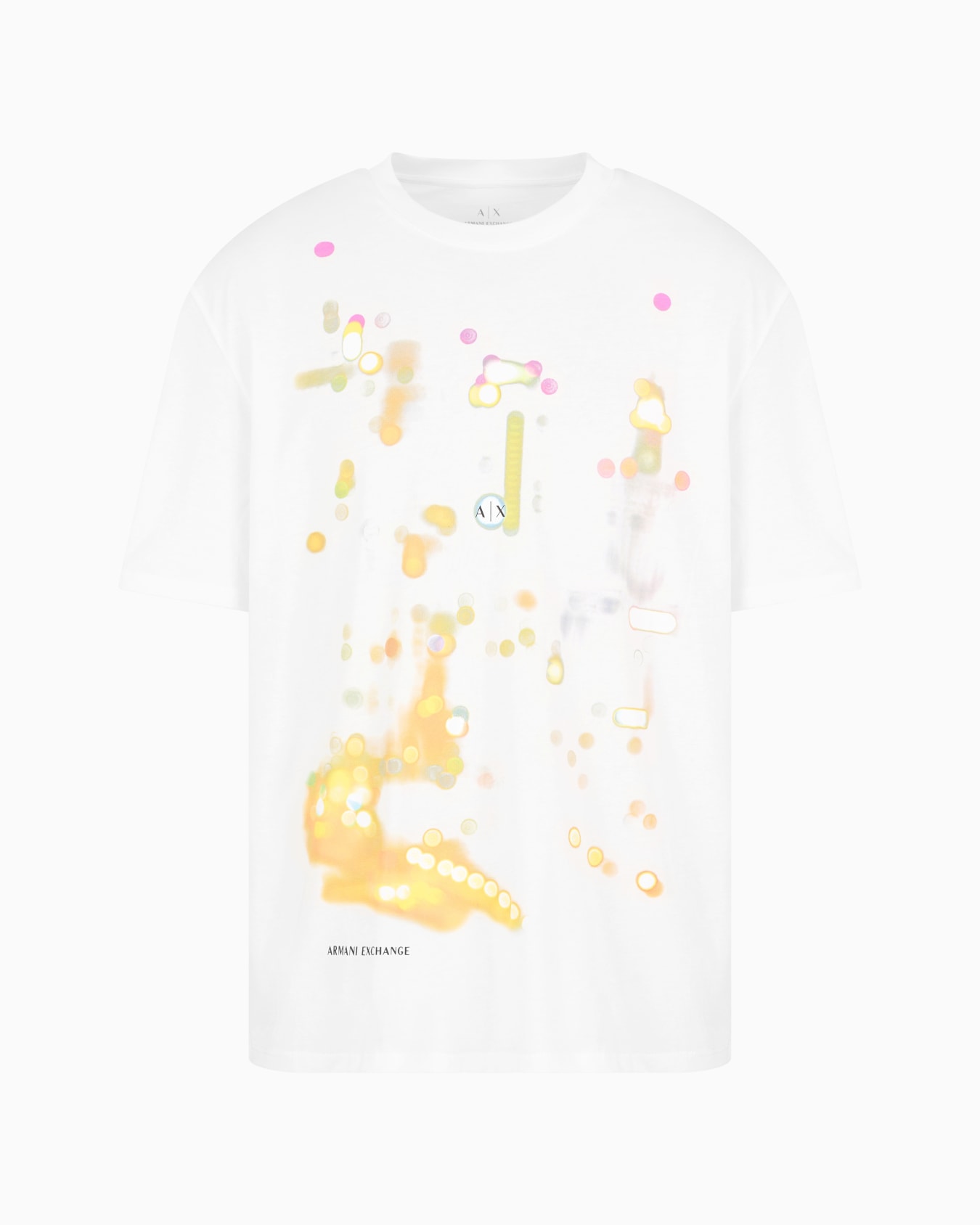 Camiseta regular fit con estampado abstracto en algodón orgánico  Diapositiva 0