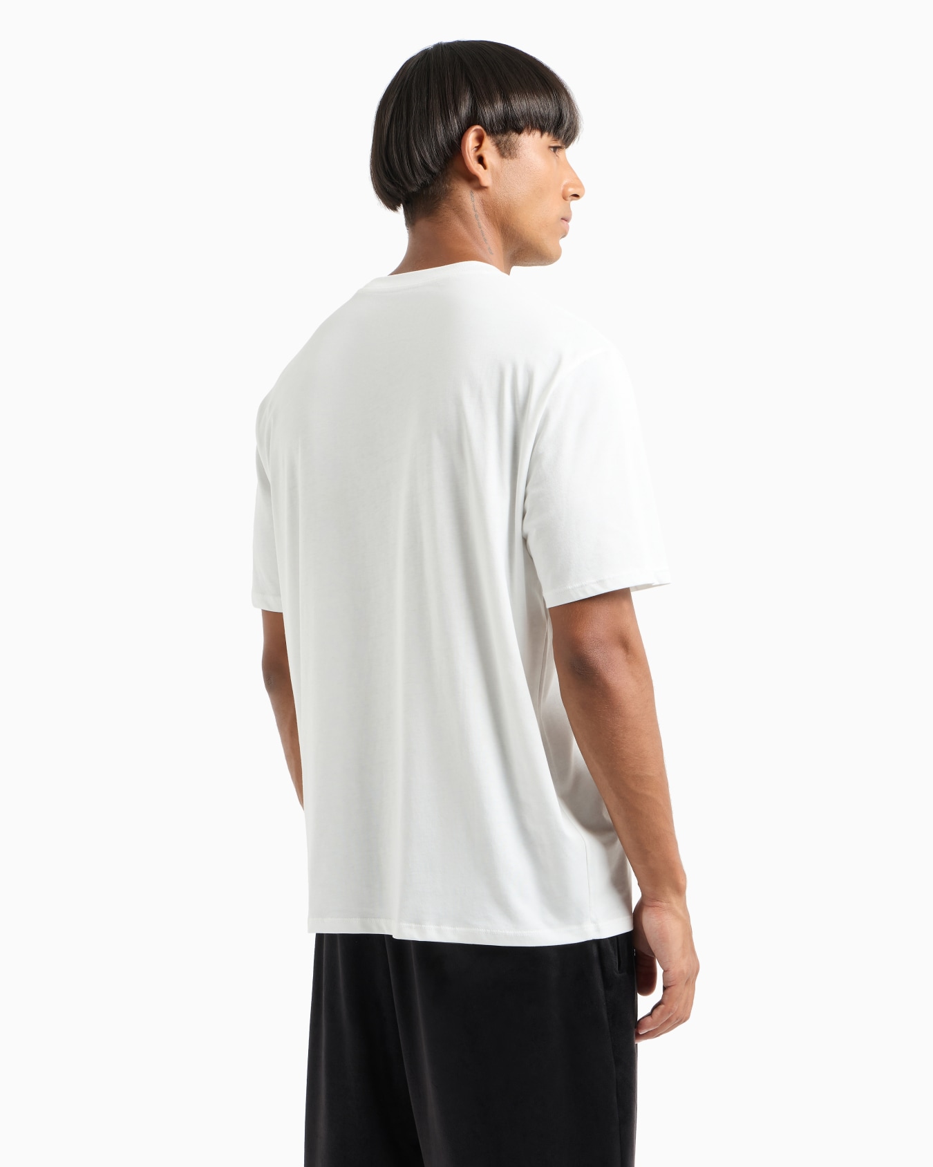 Camiseta regular fit con estampado abstracto en algodón orgánico  Diapositiva 2