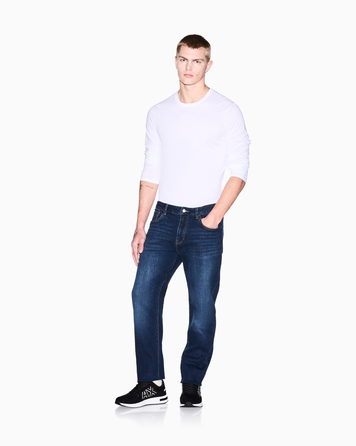 Stretch cotton denim jeans Slide 1