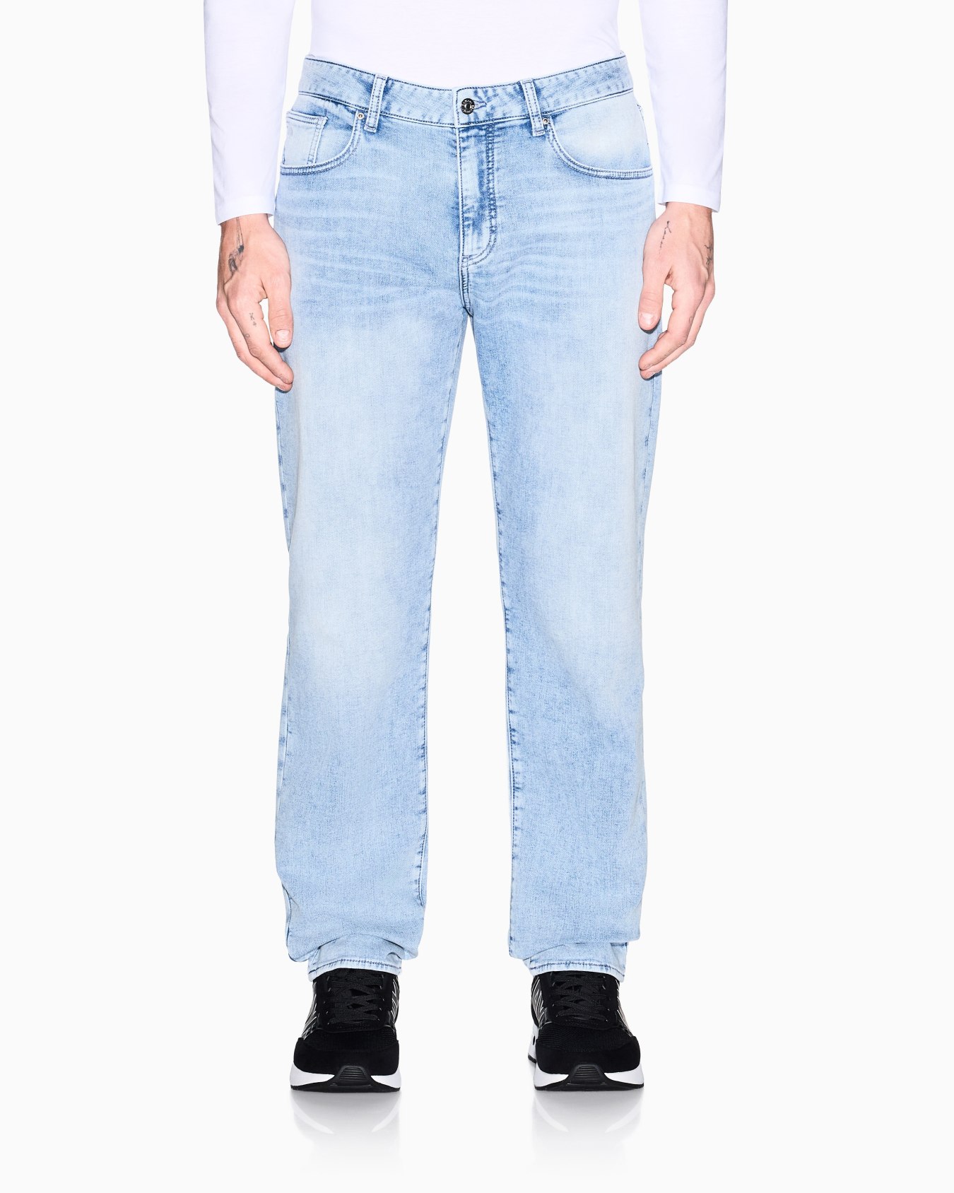 Jeans Slim Fit in Denim Fleece Blue Wash Slide 3