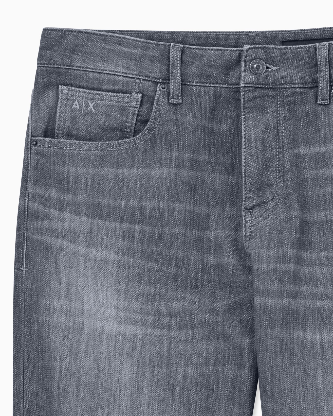 Slim Jeans Comfort Fleece Denim Grigio Delavé Slide 4