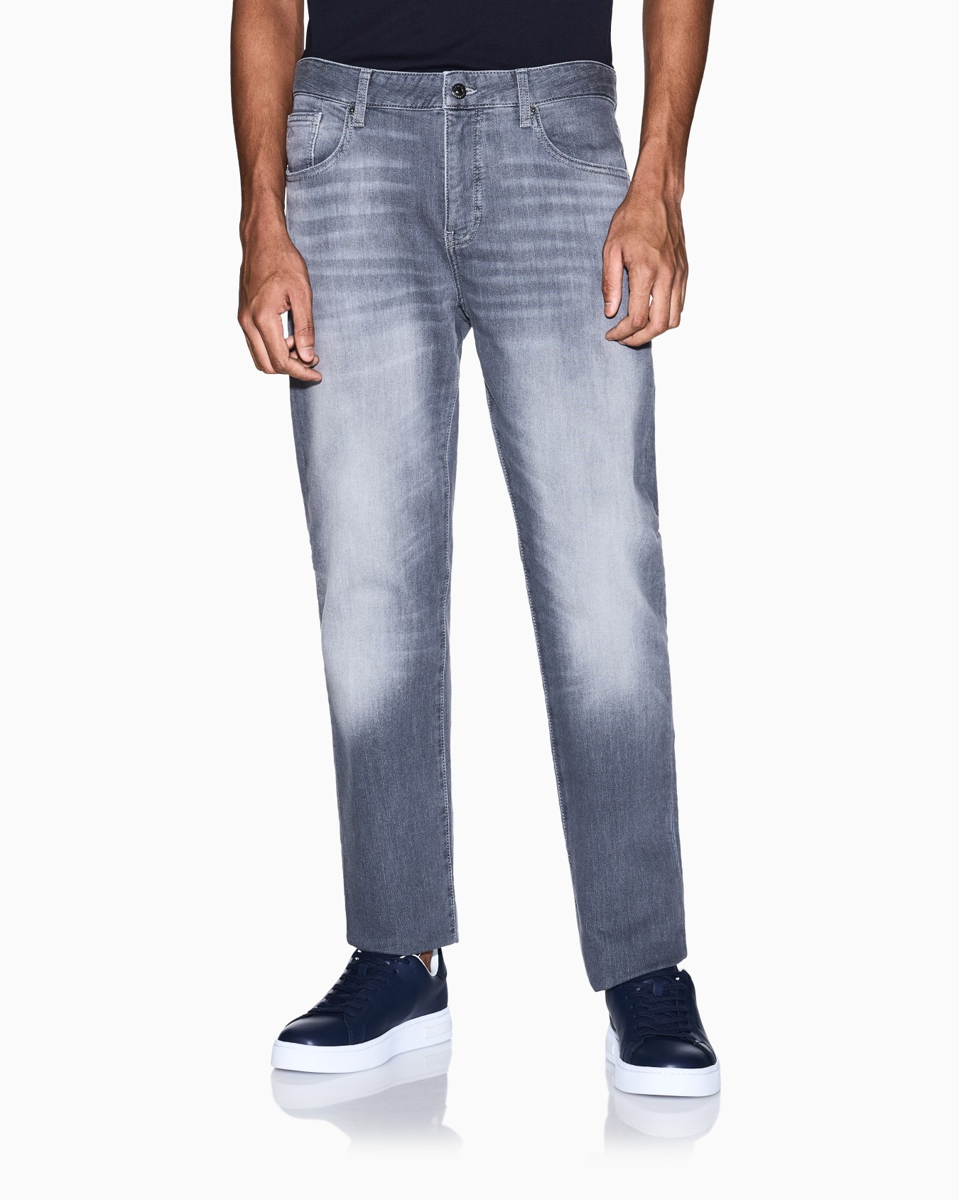 Stone washed regular fit jeans Slide 3