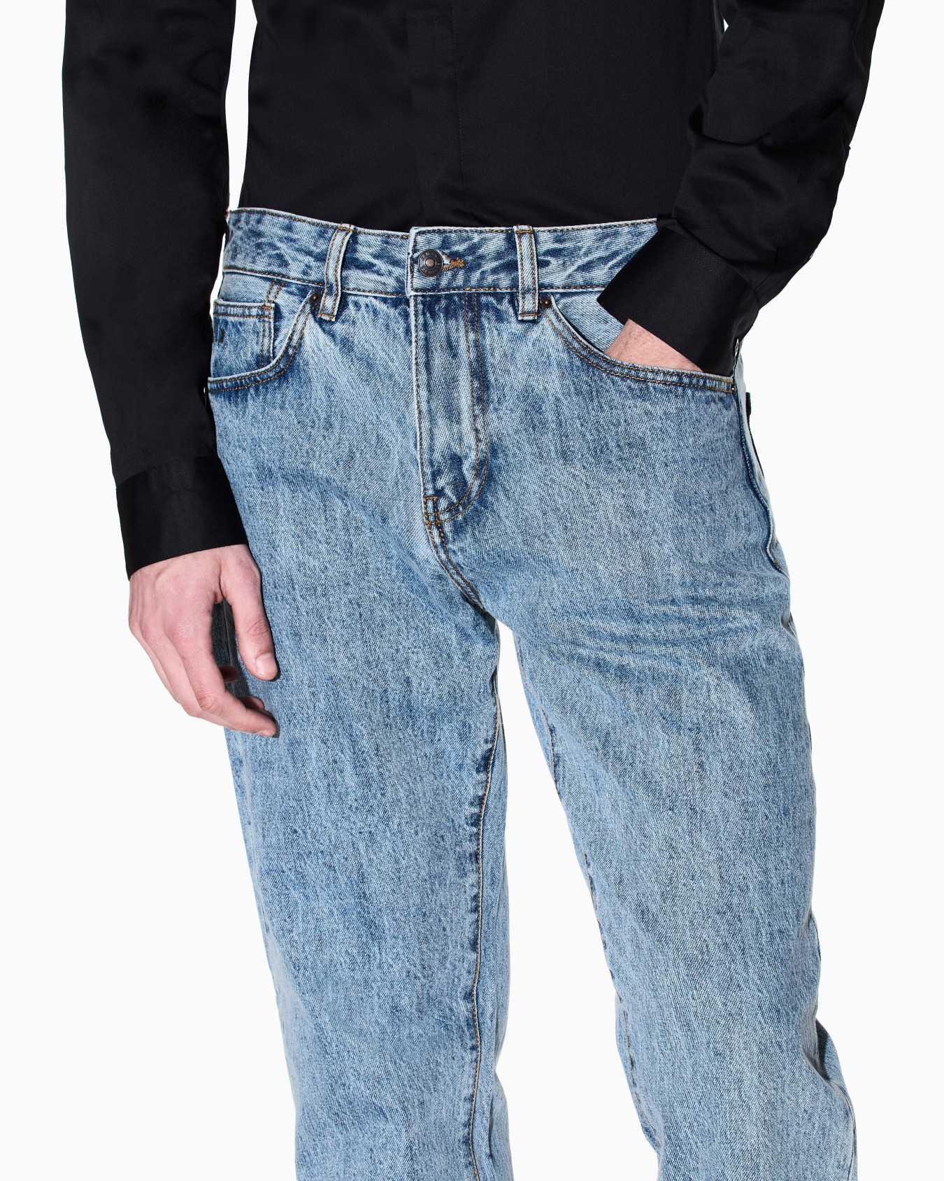 Slim-Fit-Jeans aus Denim Folie 4
