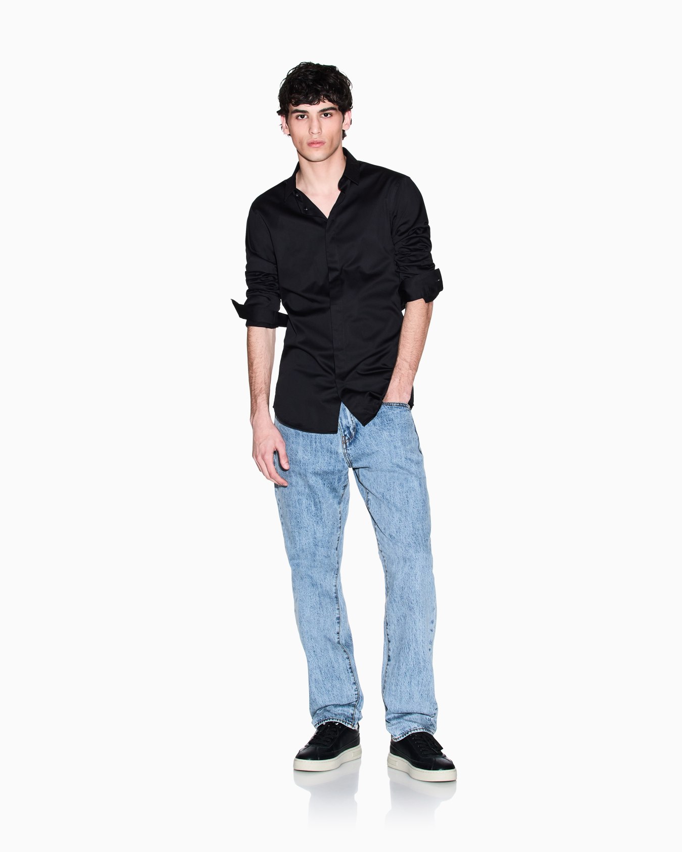Slim-Fit-Jeans aus Denim Folie 1
