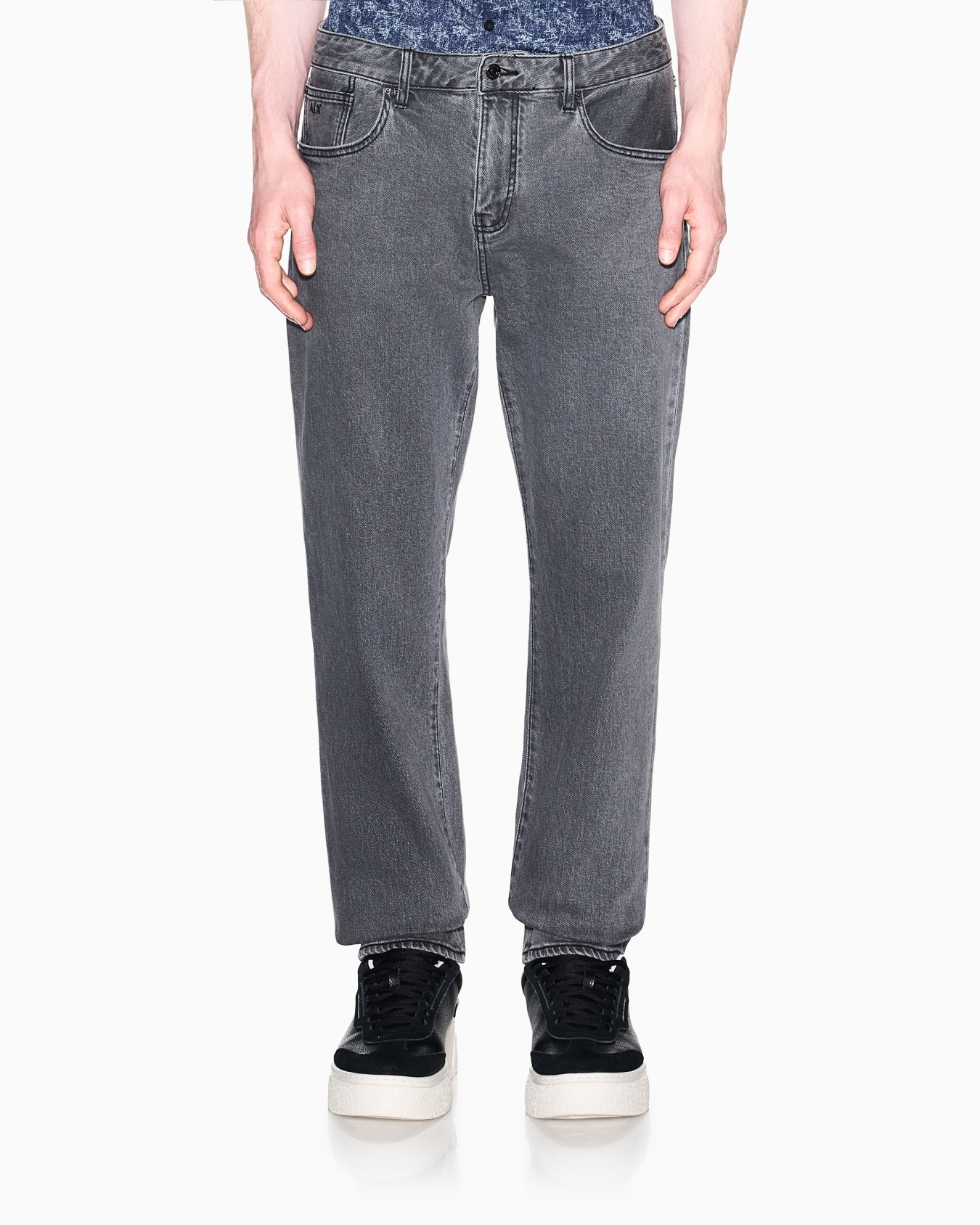 Slim Fit Jeans Stretch Denim Faded Slide 2