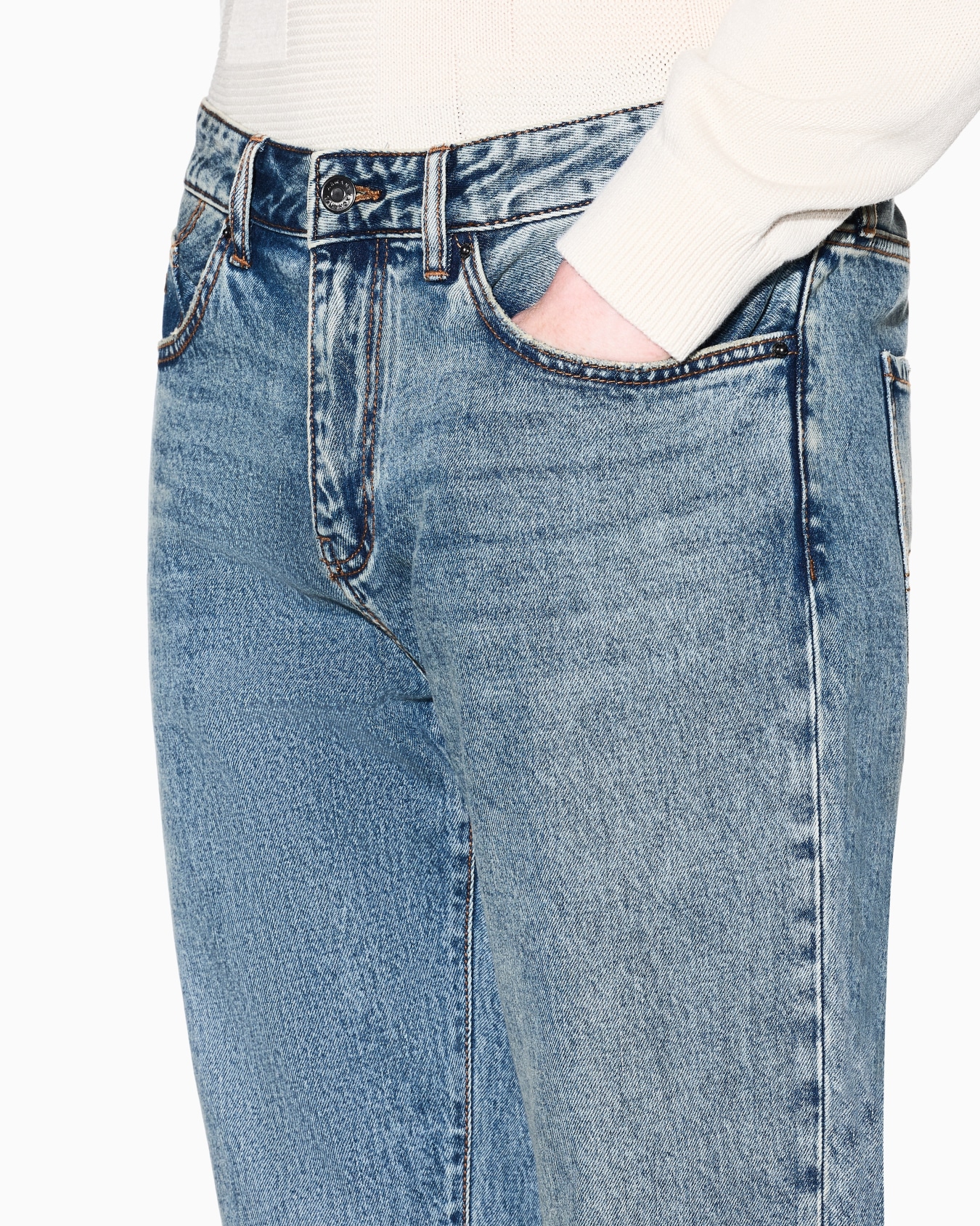 Slim Jeans Comfort Denim Blue Wash Slide 4