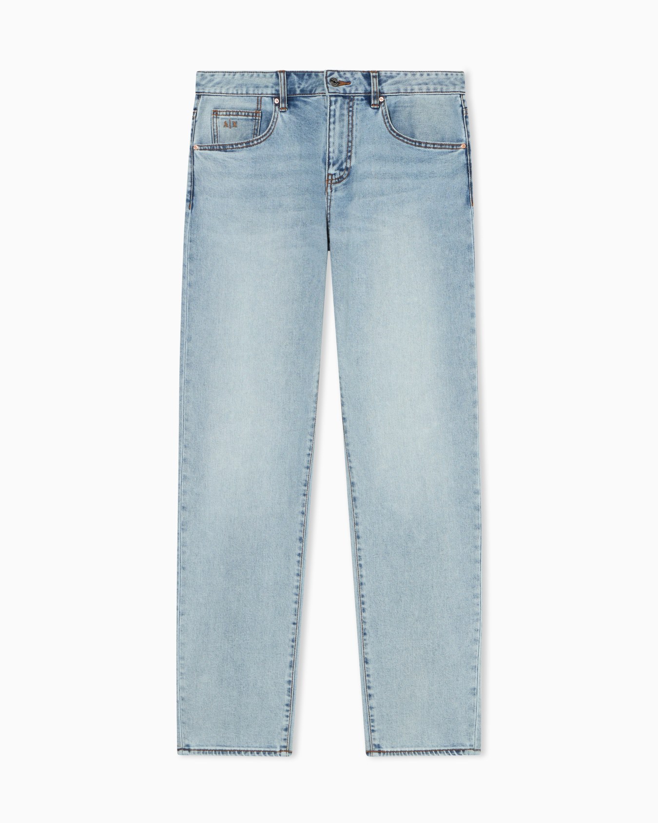 ストーンウォッシュ コンフォートスリムフィット デニムパンツ スライドする 0