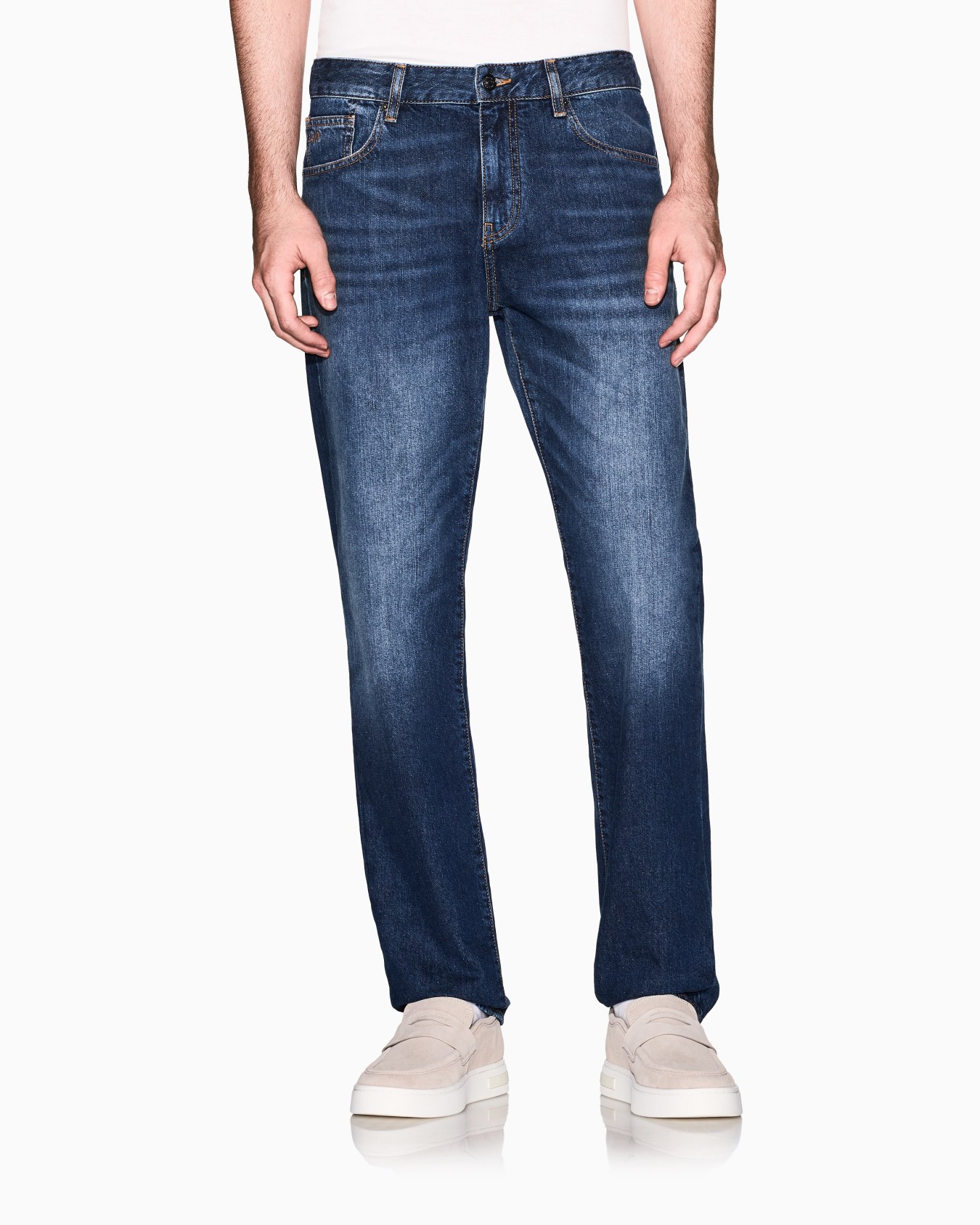 Straight cotton jeans Slide 3