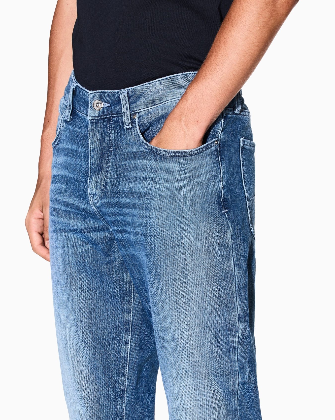 J14 skinny fit jeans in stone washed cotton denim Slide 4