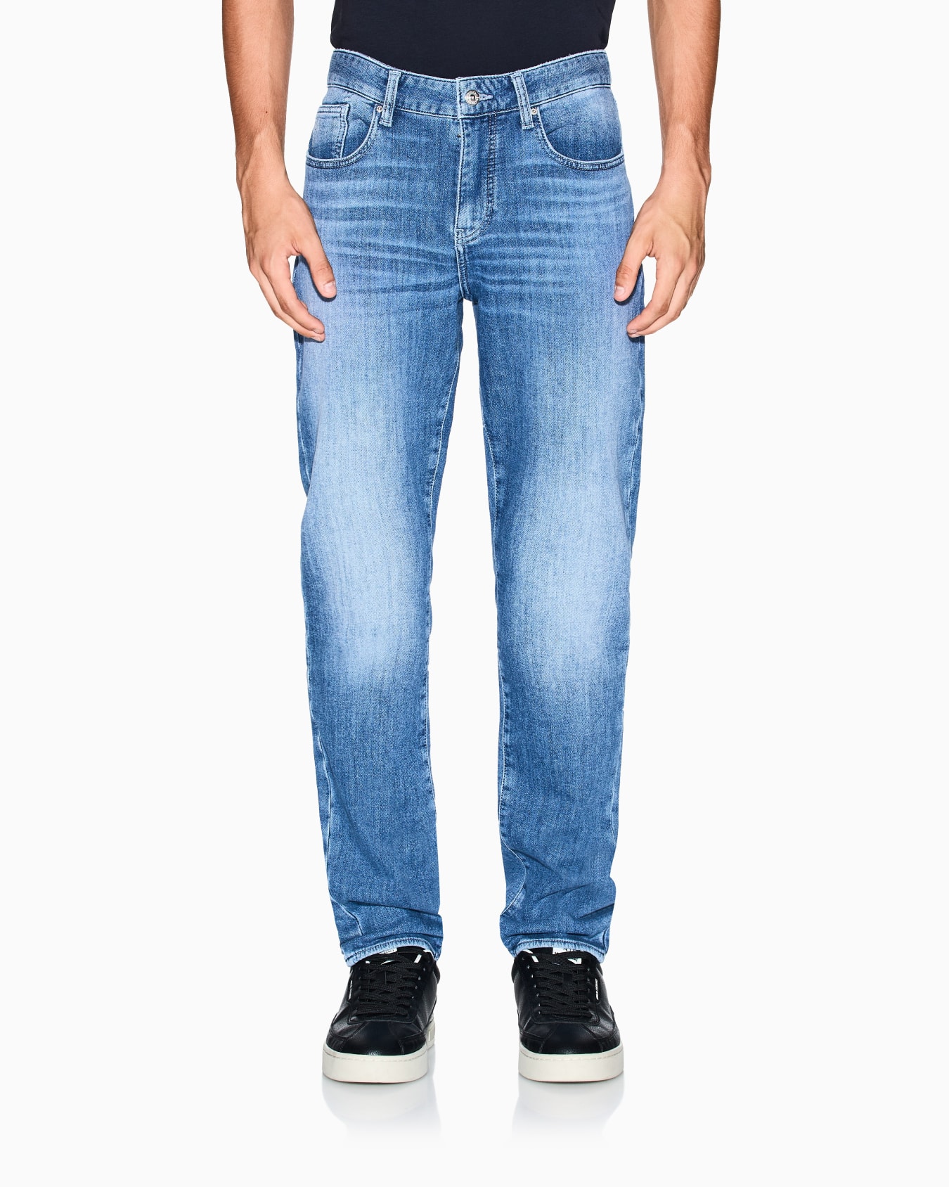 J14 skinny fit jeans in stone washed cotton denim Slide 3