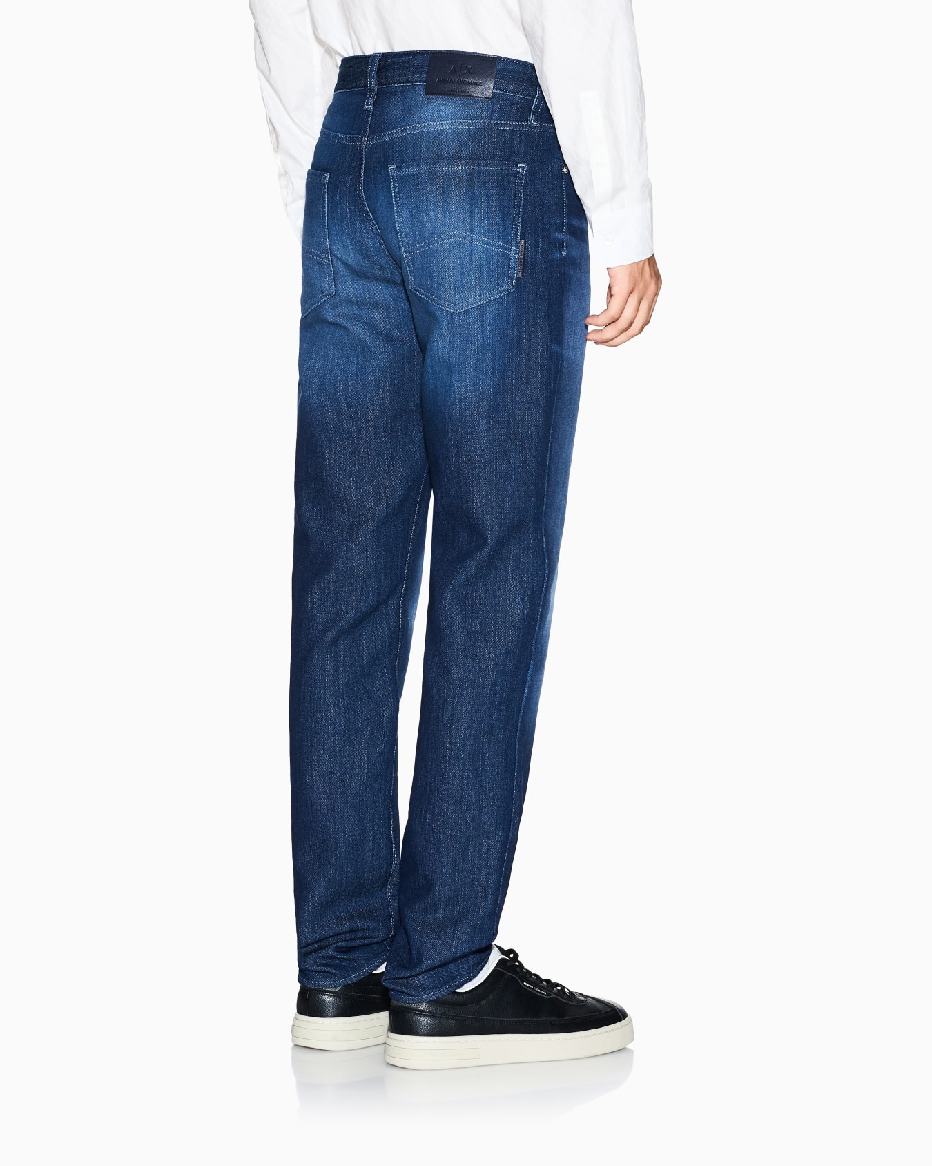 Skinny Jeans Comfort Fleece Denim Blue Wash Slide 5