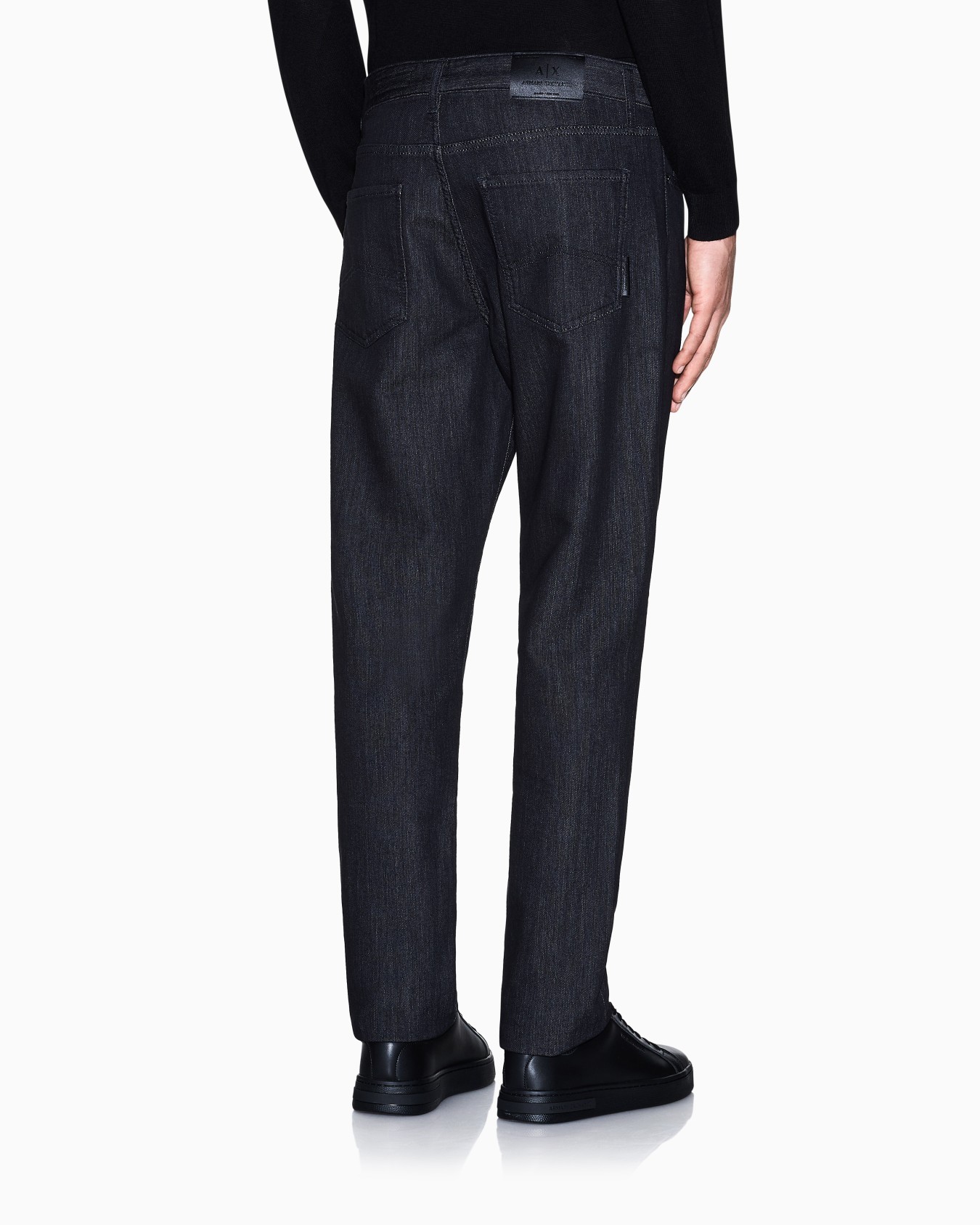 Skinny Jeans Comfort Fleece Denim Black Slide 5